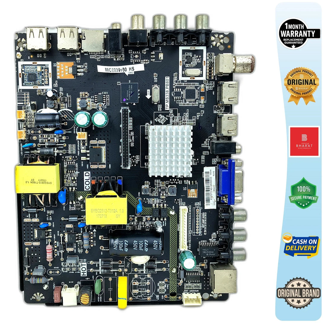 Mitashi MIDEO39V30 Power Supply Board – Mitashi 39 Inch LED TV SMPS Replacement - Great Bharat Electronics