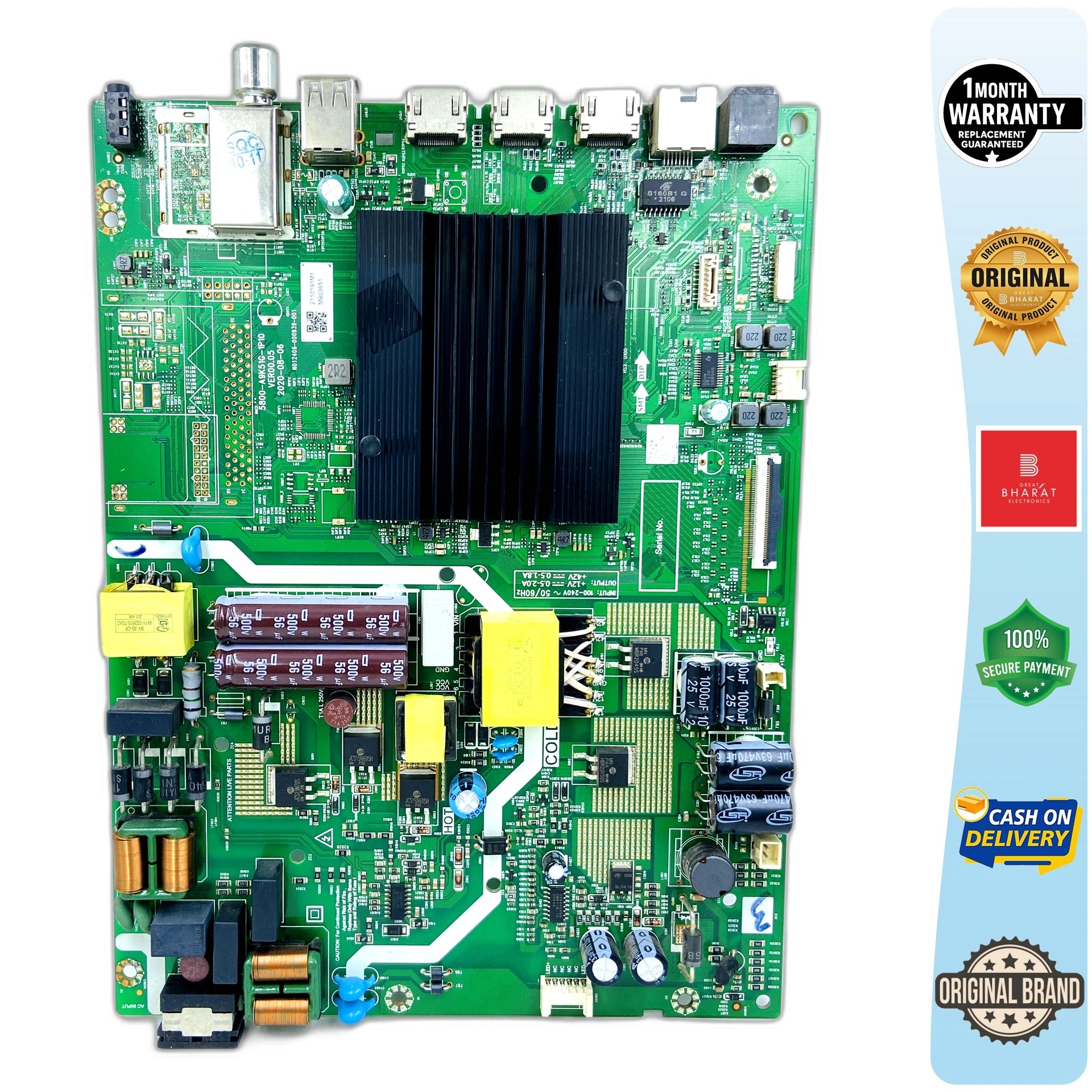 Model JSW43ASUHD Sansui LED TV Motherboard - Great Bharat Electronics