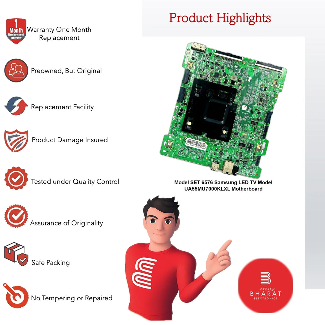 Model UA55MU7000KLXL Samsung LED TV Motherboard