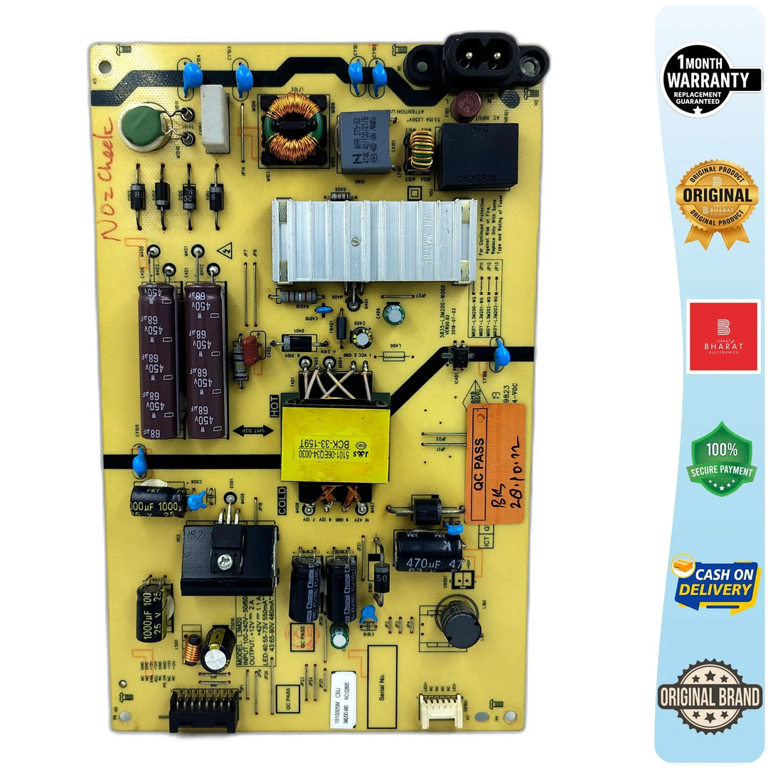 Motorola 43SAFHDM Power Supply Board – Motorola 43 Inch LED TV SMPS Replacement - Great Bharat Electronics