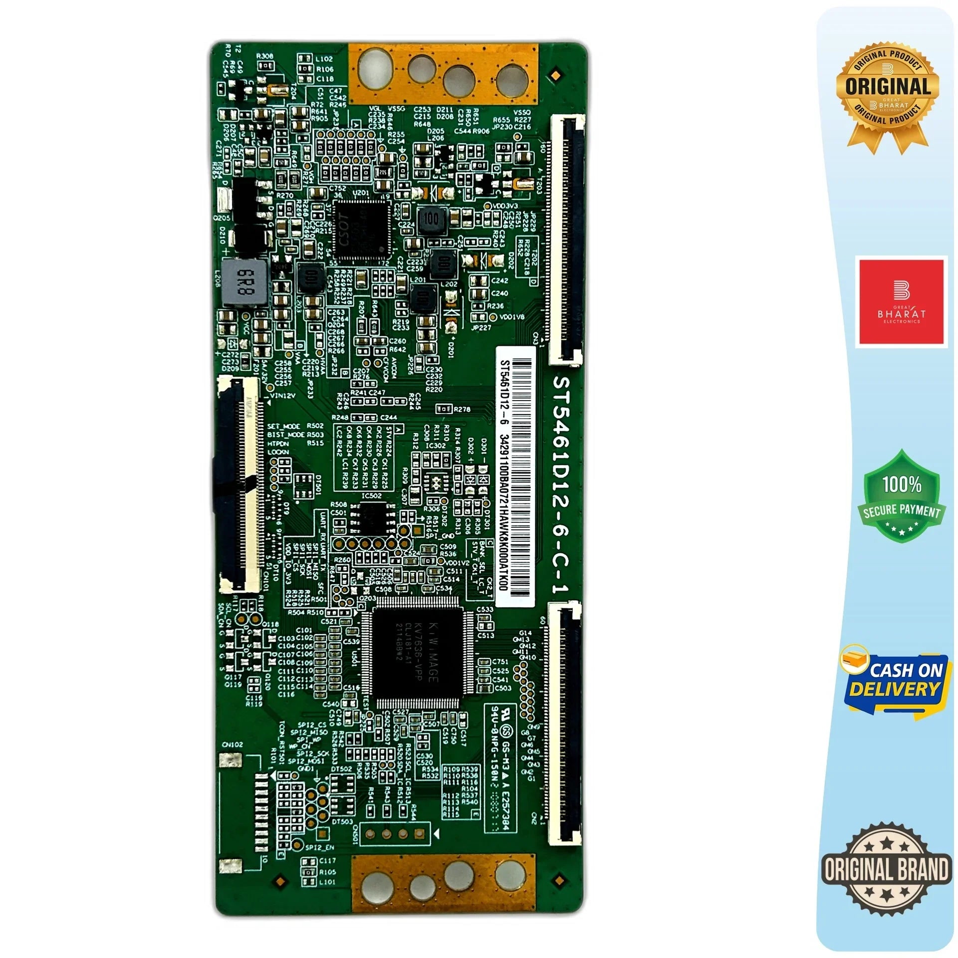 Motorola 55UHDAQMDT5Q T-Con Board – Motorola 55 Inch LED TV Replacement Part - Great Bharat Electronics