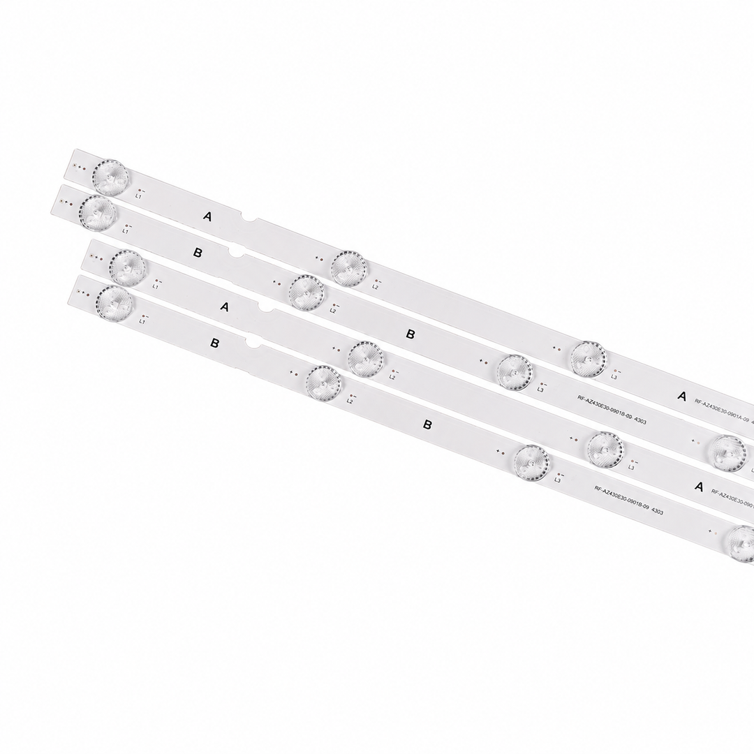 Nokia 43CAUHDN A-type backlight strip with 8 LEDs and 3V lamps