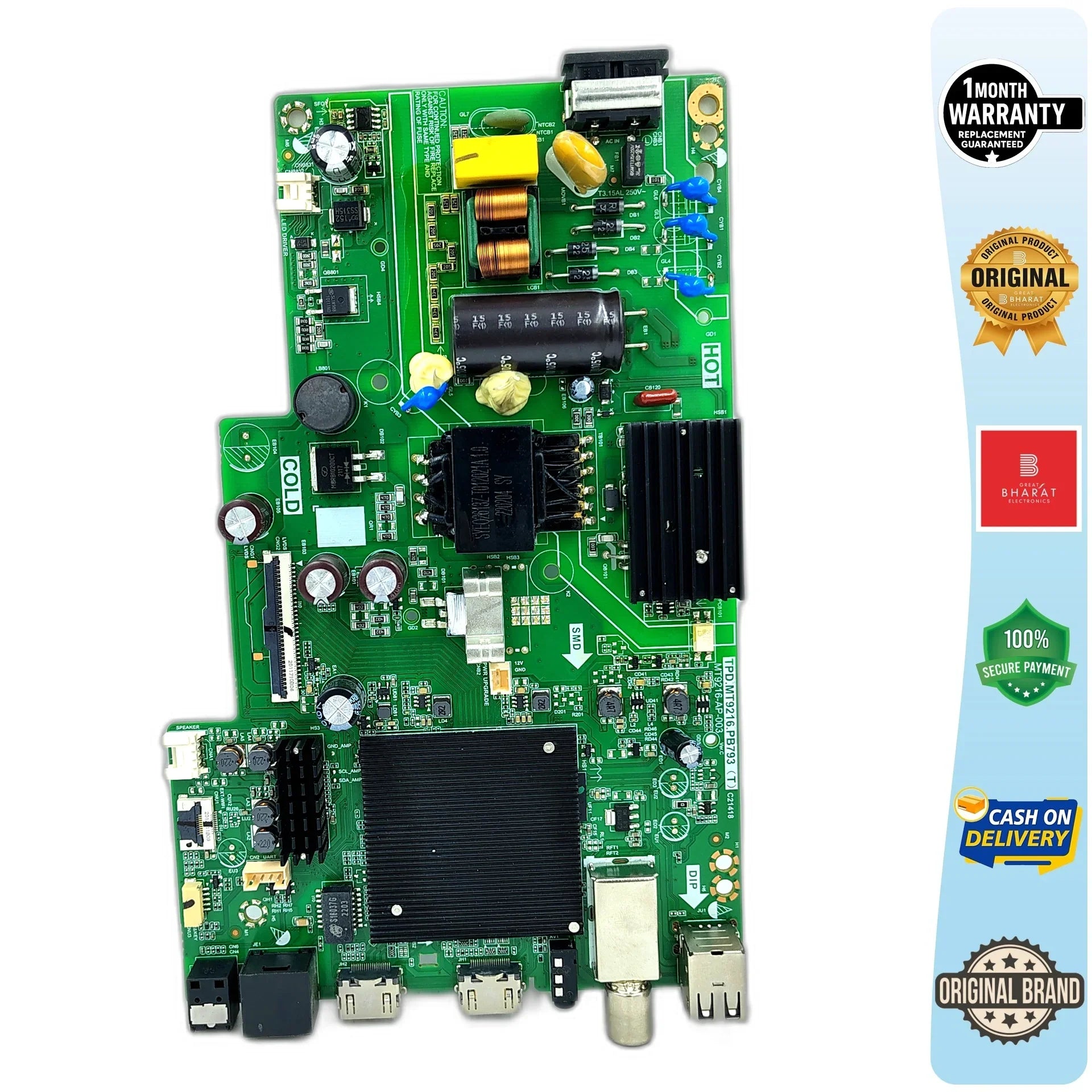 OnePlus 32HD2A01 Motherboard – OnePlus 32 Inch LED TV Main Board Replacement - Great Bharat Electronics