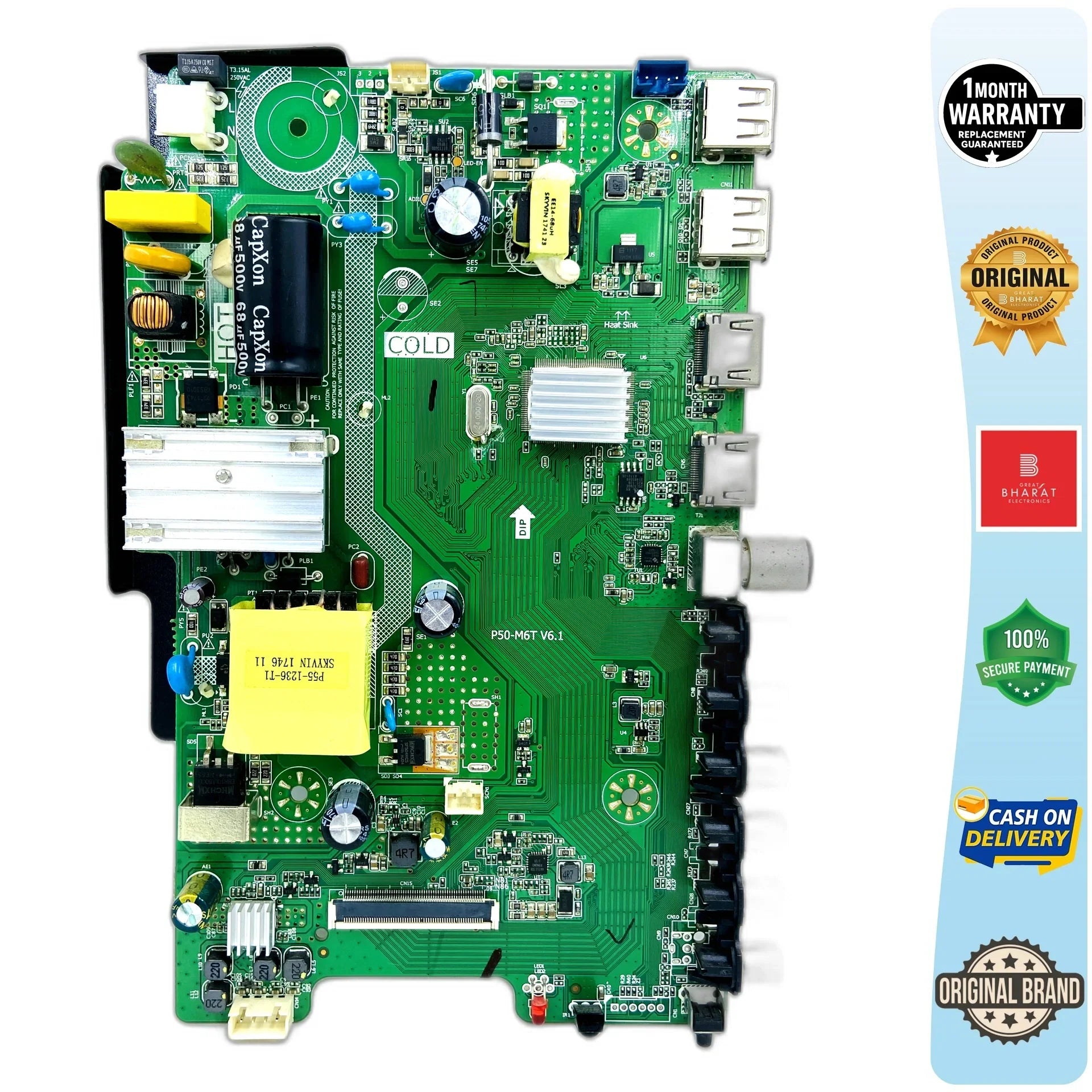Onida 32HOC1 Motherboard – Onida 32 Inch LED TV Main Board Replacement - Great Bharat Electronics