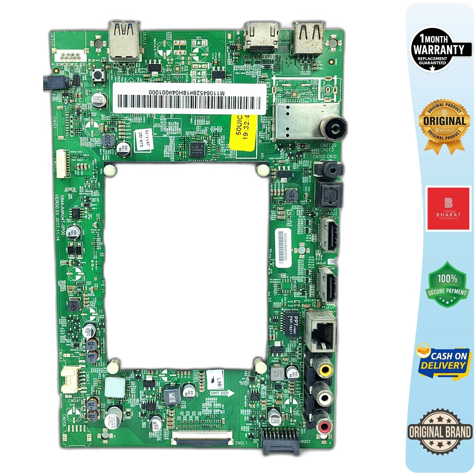 Onida 50UIC Motherboard – Onida 50 Inch LED TV Main Board Replacement - Great Bharat Electronics