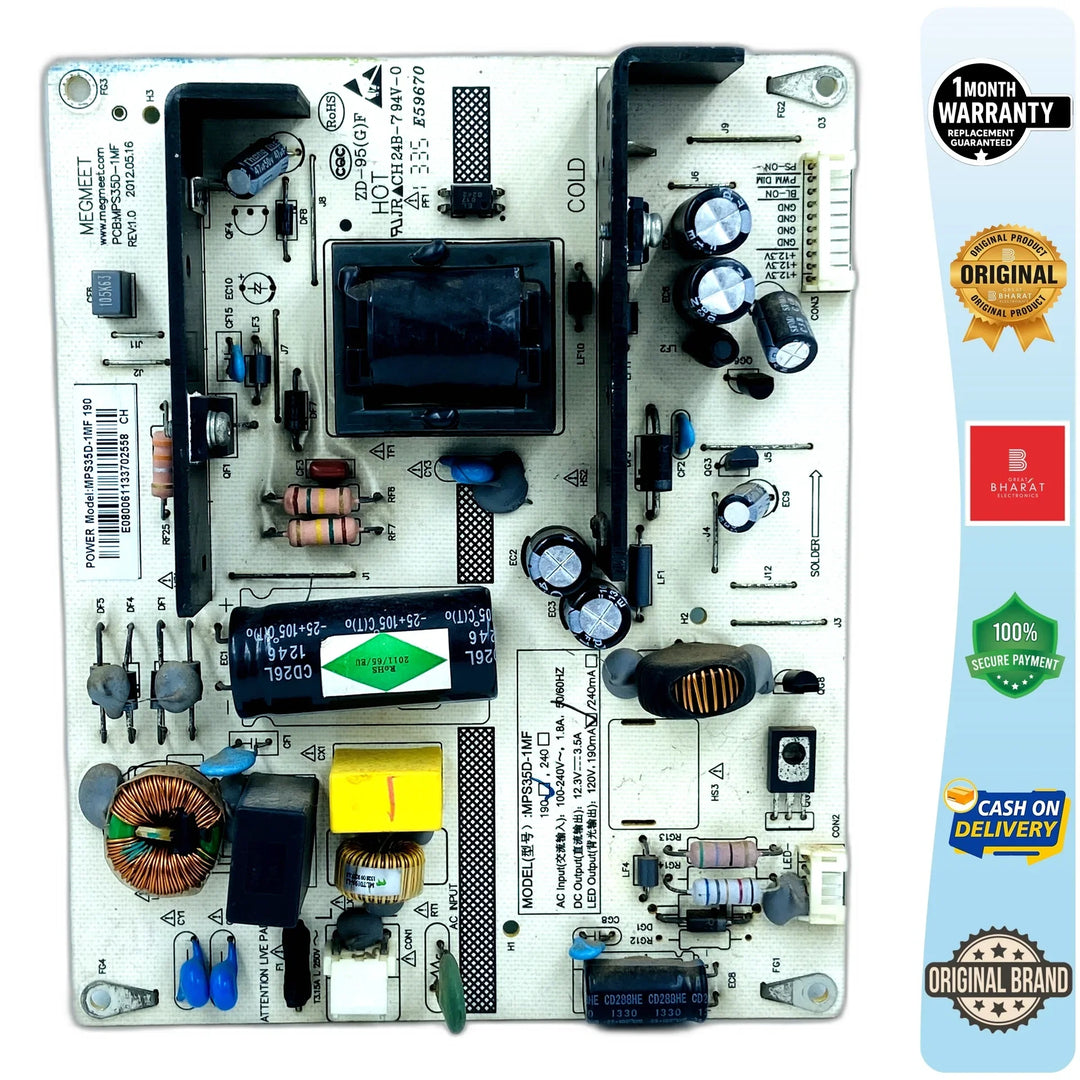 Onida LEO32HE Power Supply Board – Onida 32 Inch LED TV SMPS Replacement - Great Bharat Electronics