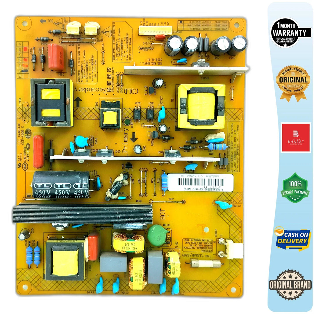 Onida LEO50FNAB2 Power Supply Board – Onida 50 Inch LED TV SMPS Replacement - Great Bharat Electronics