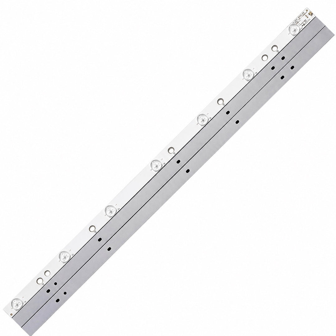 Panasonic TH32A410D LED backlight strips showing front and rear sides