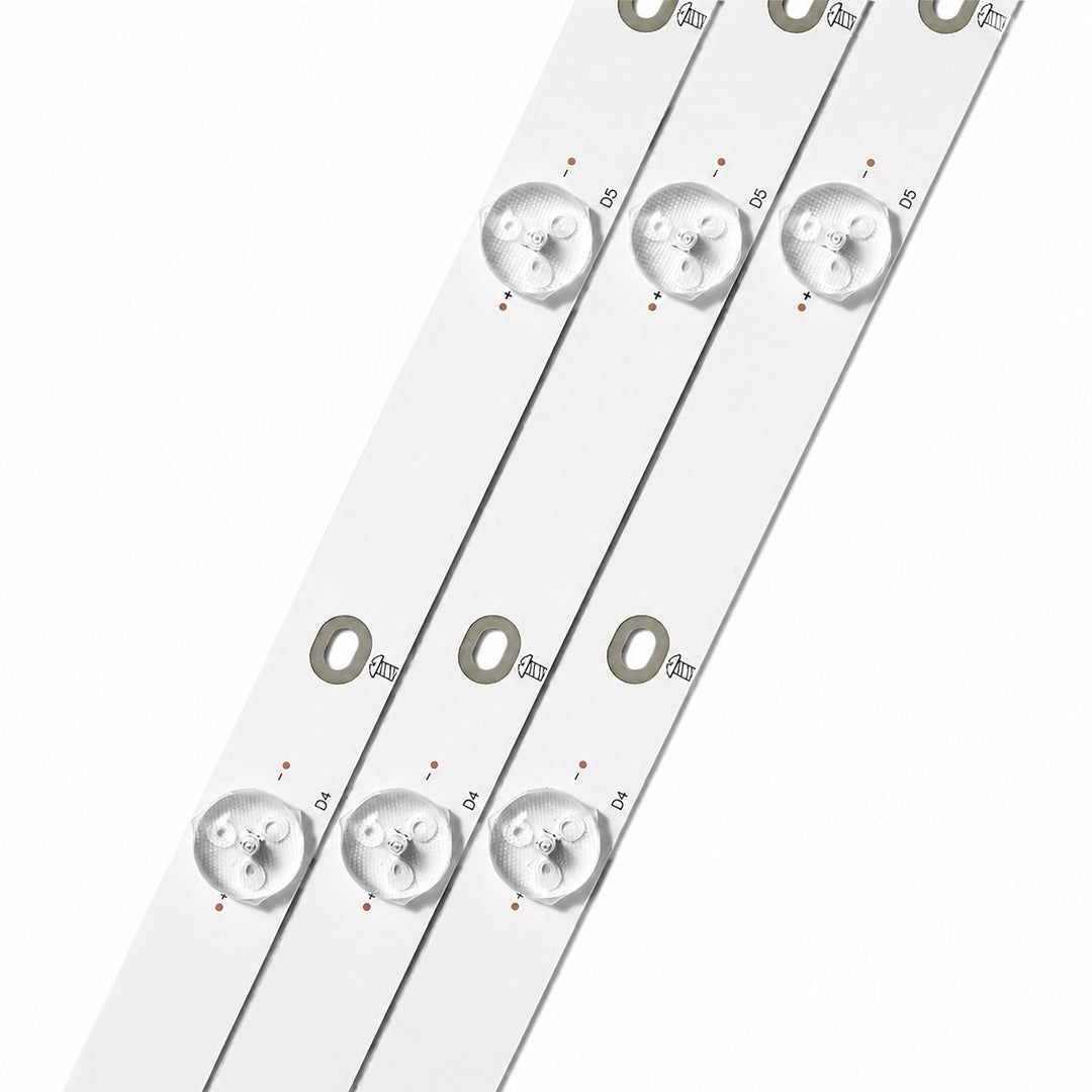 Panasonic TH32A410D backlight strips showing LED lens layout