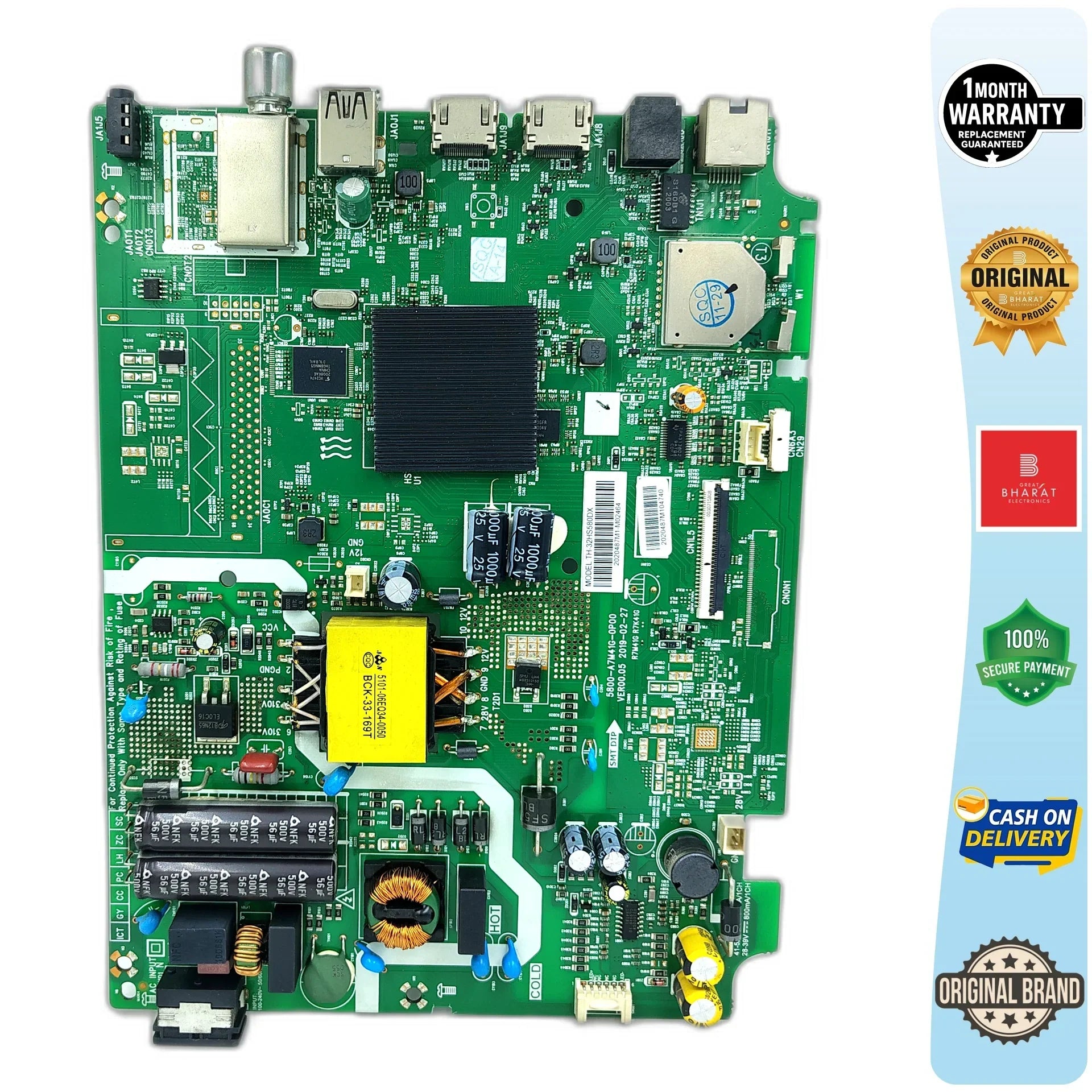 Panasonic TH32HS580DX Motherboard – Panasonic 32 Inch LED TV Main Board Replacement - Great Bharat Electronics