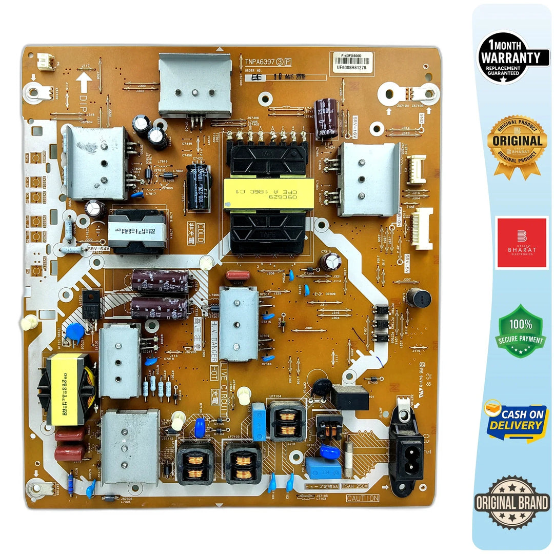 Panasonic TH43FX650D Power Supply Board – Panasonic 43 Inch LED TV SMPS Replacement - Great Bharat Electronics