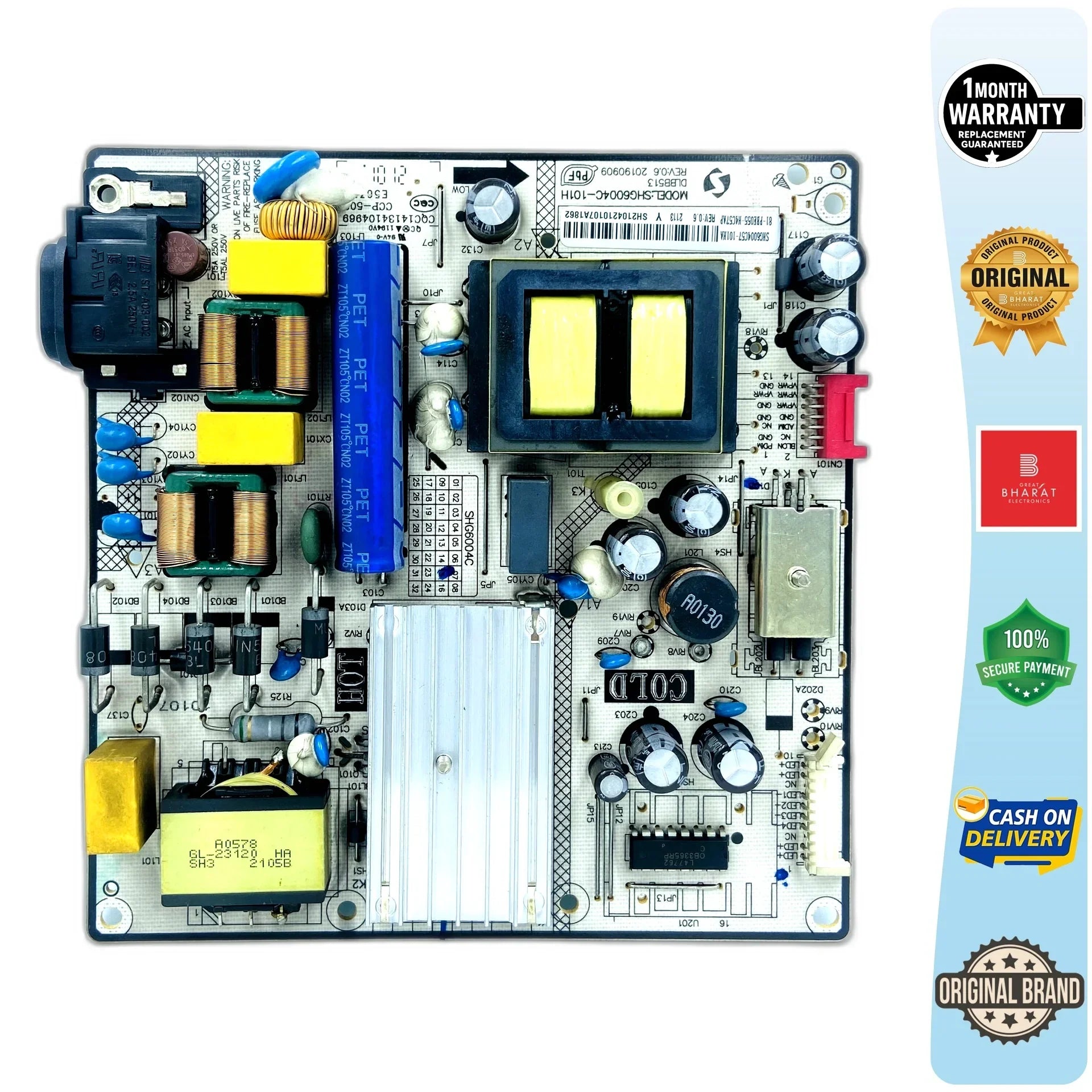 Panasonic TH43JX660DX Power Supply Board – Panasonic 43 Inch LED TV SMPS Replacement - Great Bharat Electronics