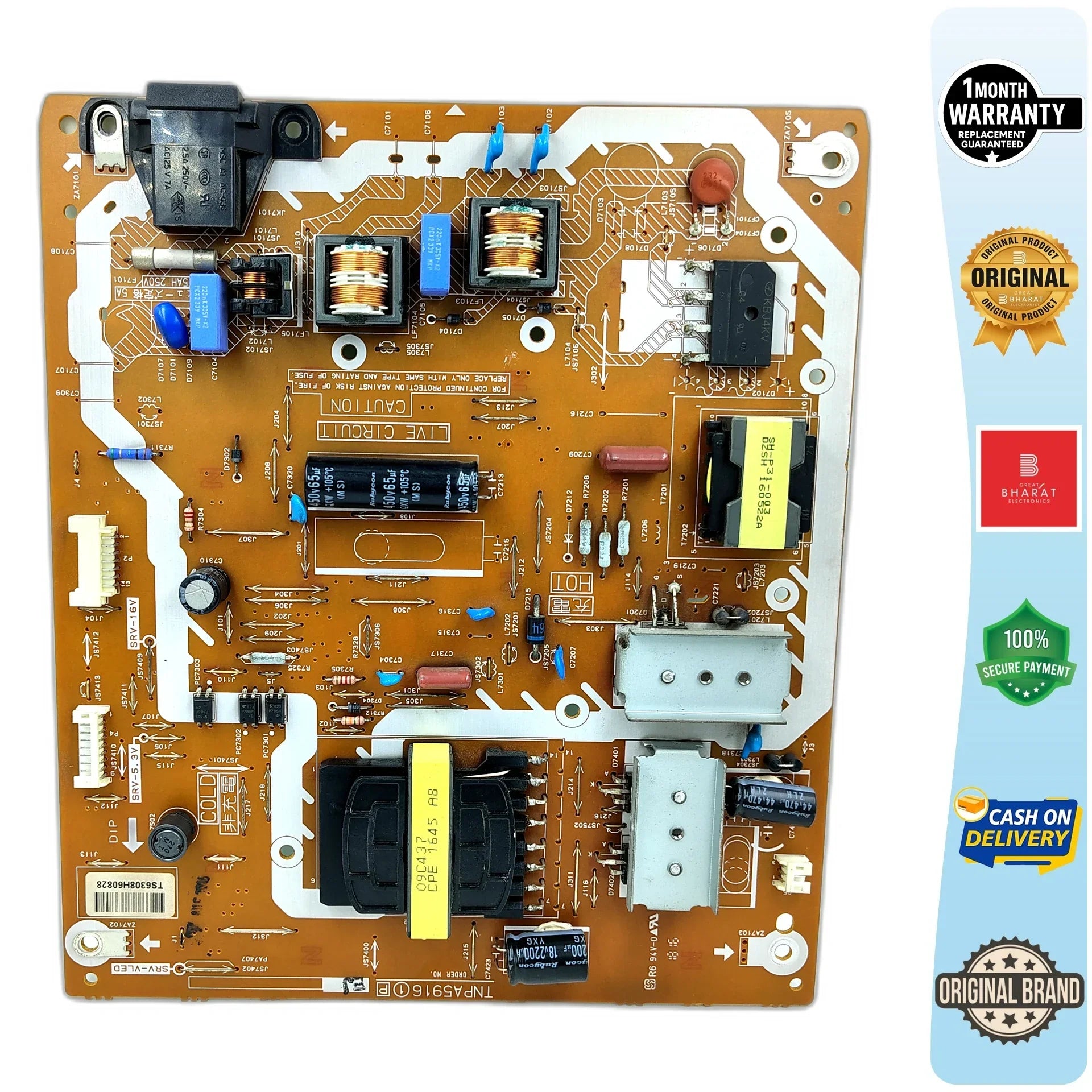 Panasonic TH49DS630D Power Supply Board – Panasonic 43 Inch LED TV SMPS Replacement - Great Bharat Electronics