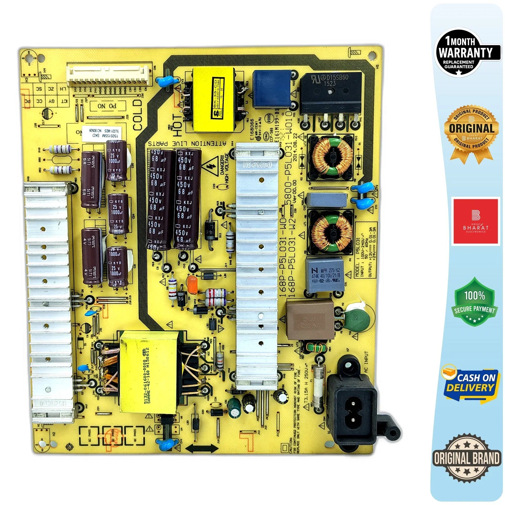Panasonic TH60C300DX Power Supply Board – Panasonic 60 Inch LED TV SMPS Replacement - Great Bharat Electronics