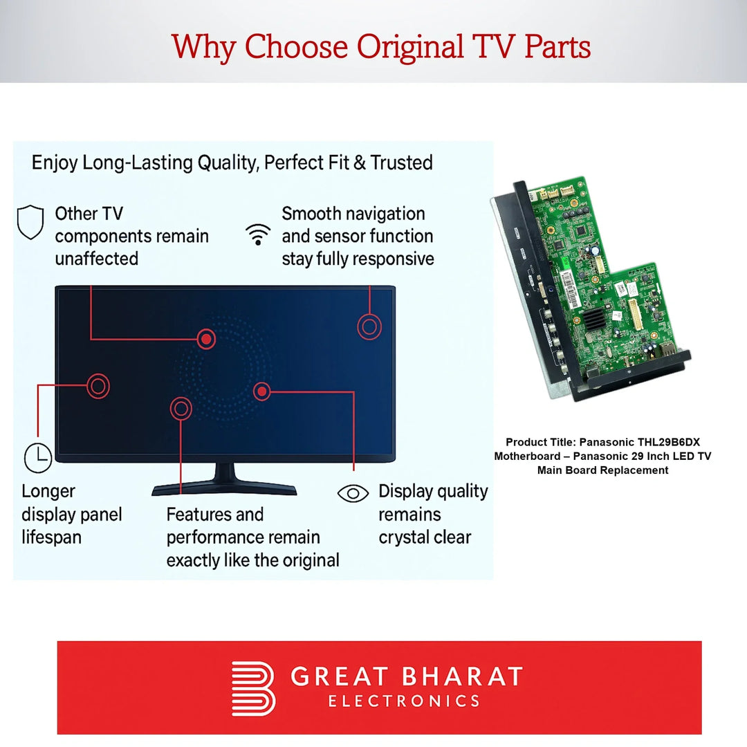 Panasonic THL29B6DX Motherboard – Panasonic 29 Inch LED TV Main Board Replacement - Great Bharat Electronics