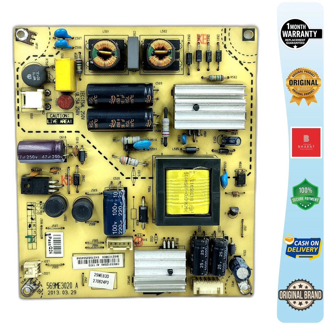 Panasonic THL29B6DX Power Supply Board – Panasonic 29 Inch LED TV SMPS Replacement - Great Bharat Electronics