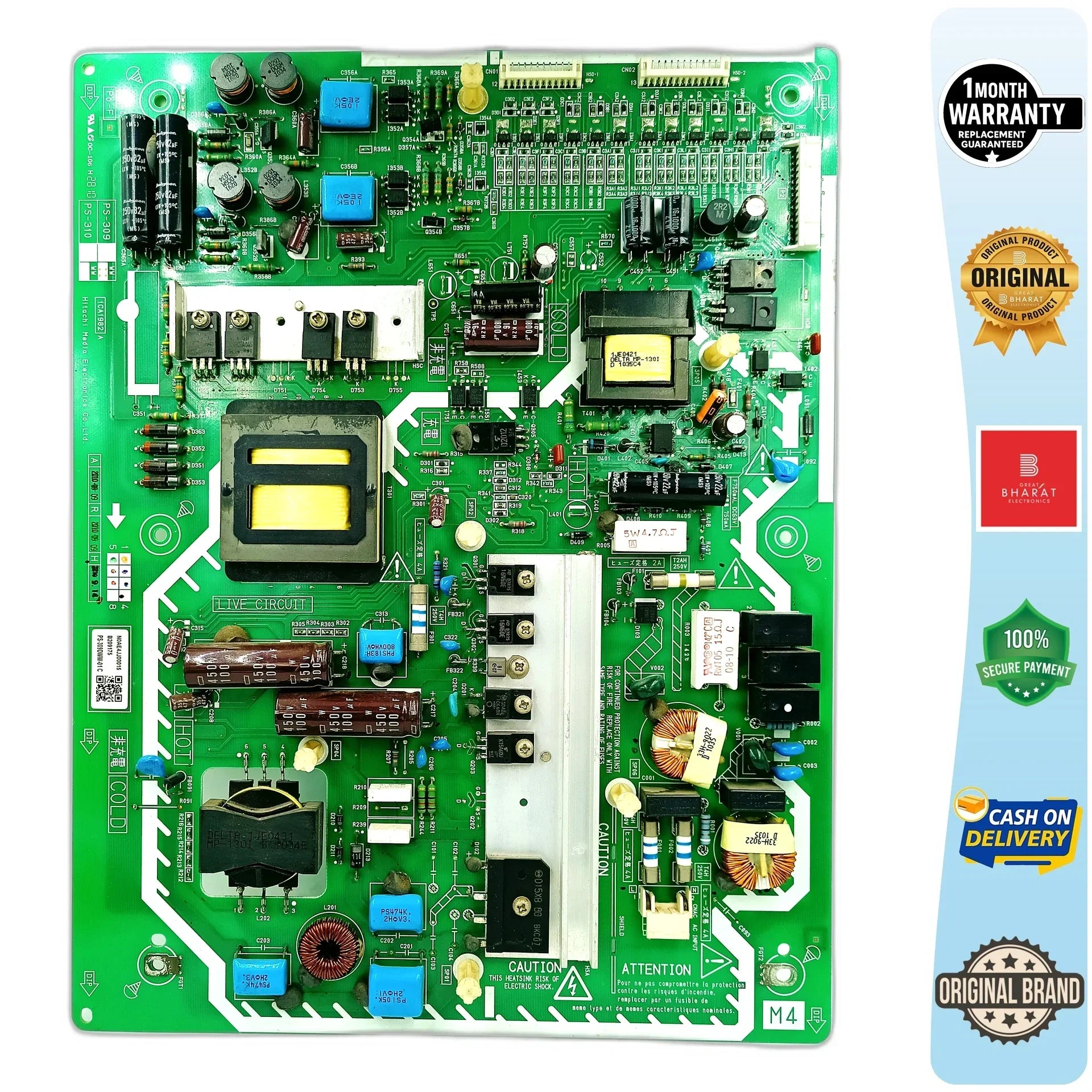 Panasonic THL32D25D Power Supply Board – Panasonic 32 Inch LED TV SMPS Replacement - Great Bharat Electronics