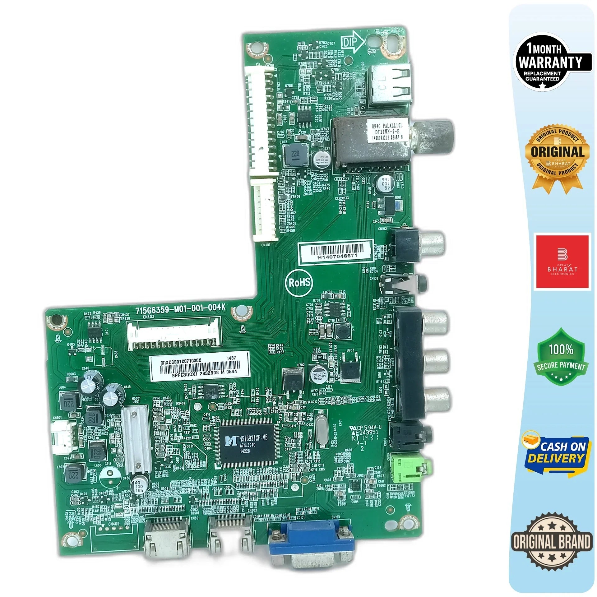 Philips 32PHA450956 Motherboard – Philips 32 Inch LED TV Main Board Replacement - Great Bharat Electronics