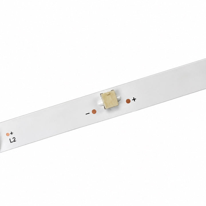 Close-up of Realme RMV2003 LED backlight strip connector and L2 marking