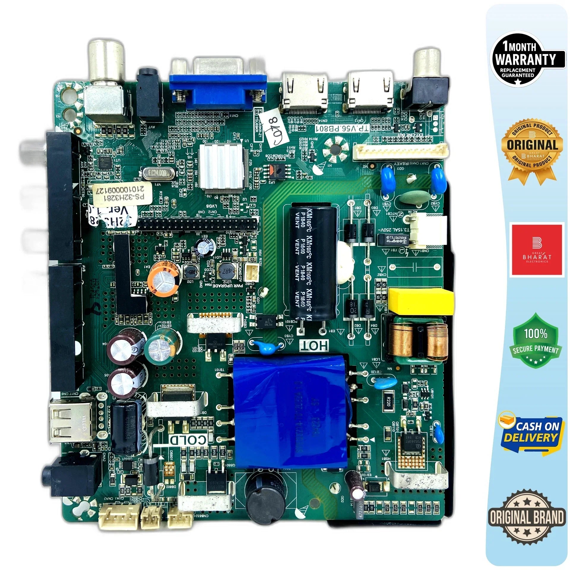 Reconnect 32H3281 Motherboard – Reconnect 32 Inch LED TV Main Board Replacement - Great Bharat Electronics