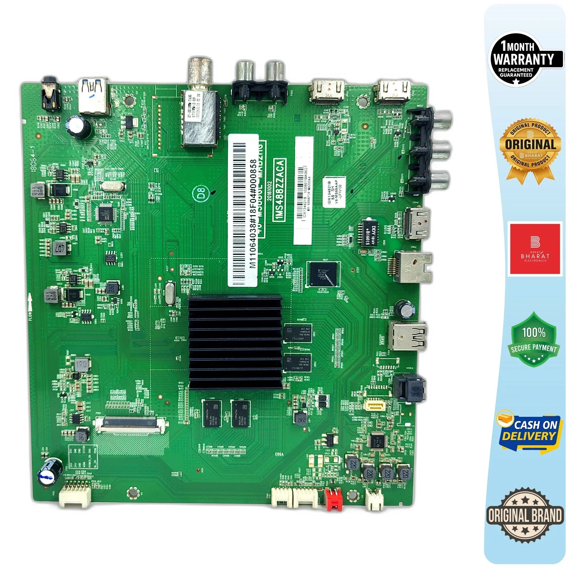 Reconnect 55U5580S Motherboard – Reconnect 55 Inch LED TV Main Board Replacement - Great Bharat Electronics