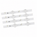 Samsung 43 inch LED TV backlight 4 LED strip lens and marking detail