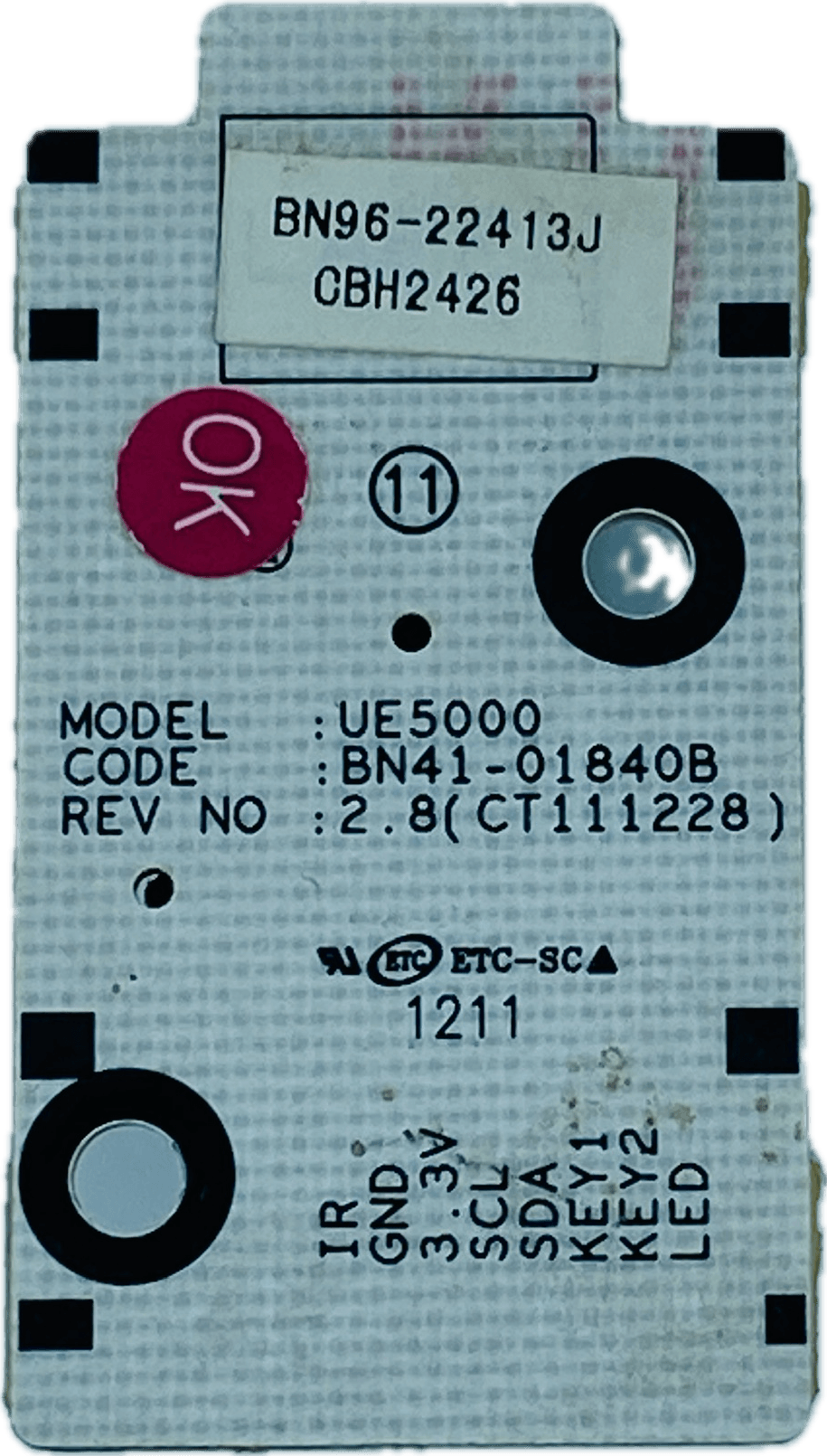 Samsung LED TV IR Sensor – Model UA40EH5330R - Great Bharat Electronics