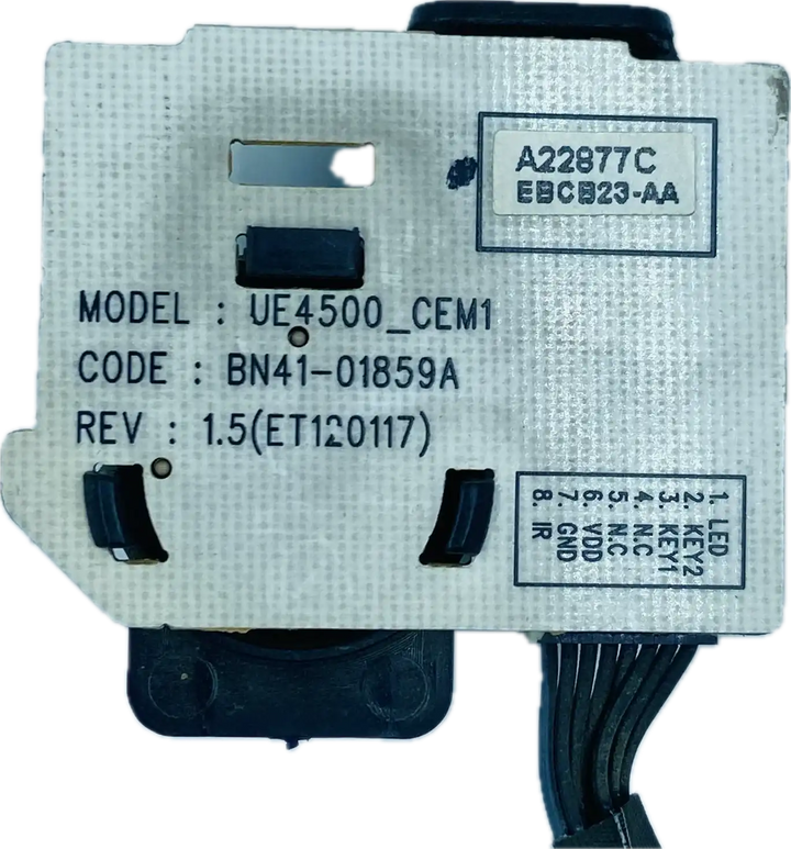 Samsung LED TV IR Sensor (Power Button) for Model UA32EH4500M - Great Bharat Electronics