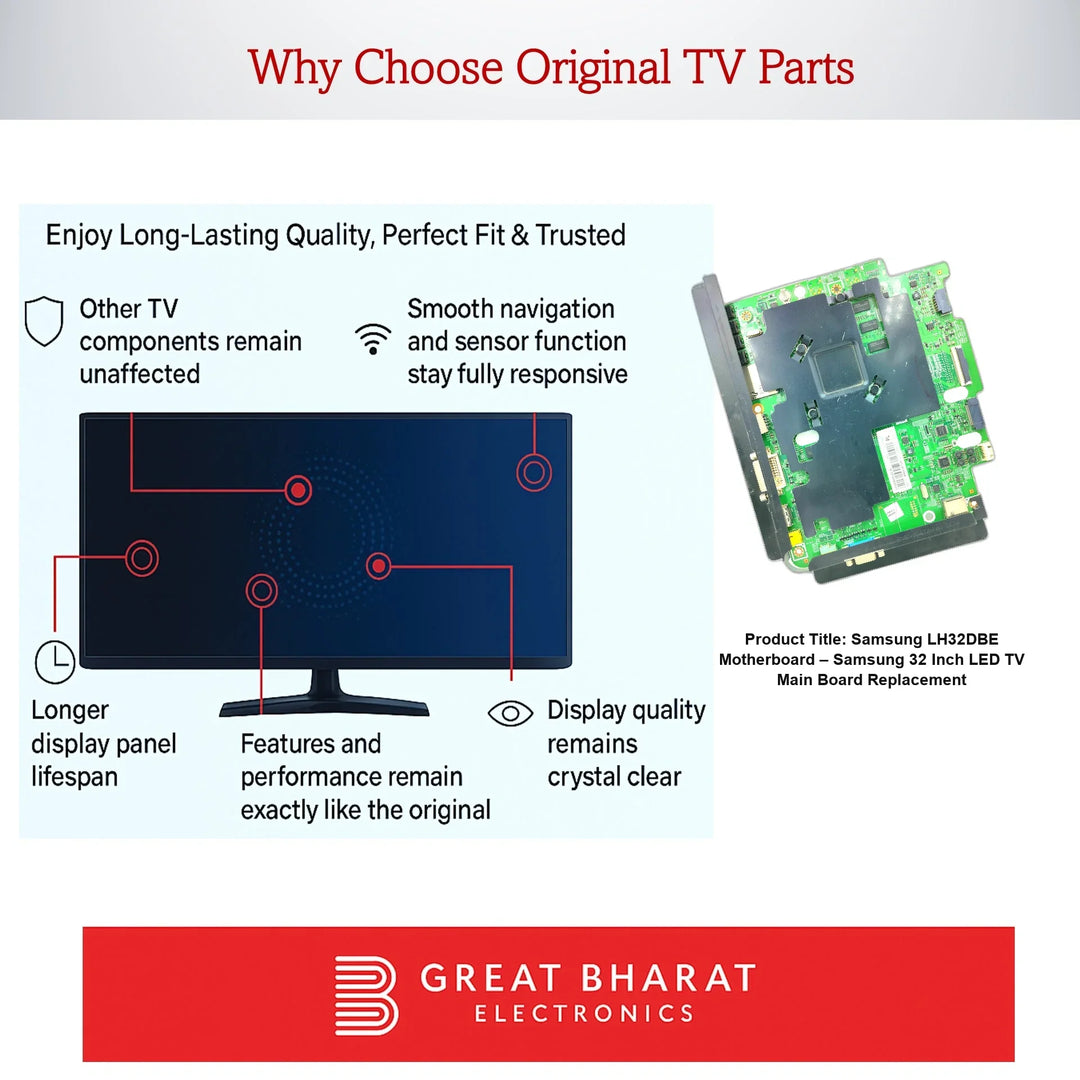 Samsung LH32DBE Motherboard – Samsung 32 Inch LED TV Main Board Replacement - Great Bharat Electronics
