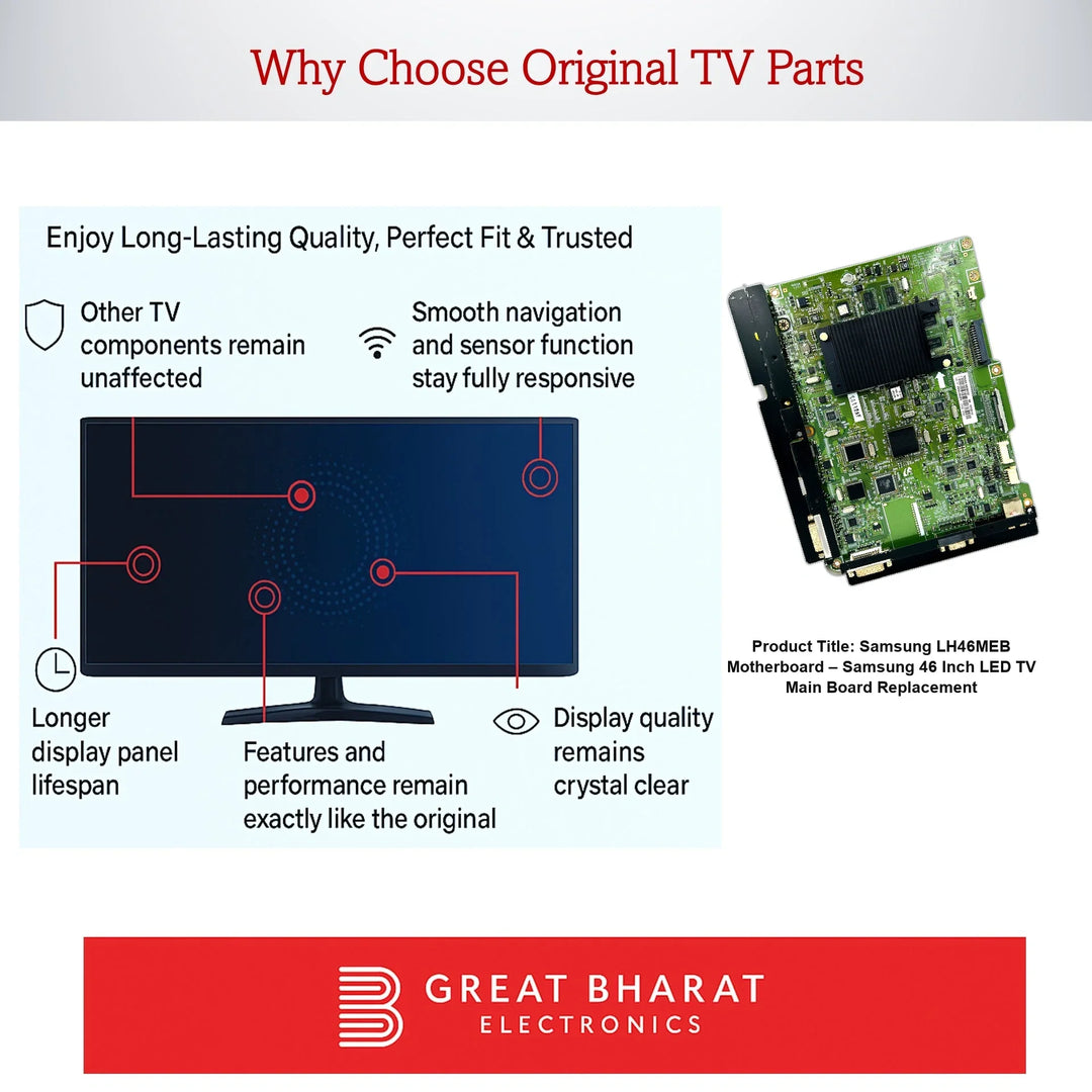 Samsung LH46MEB Motherboard – Samsung 46 Inch LED TV Main Board Replacement - Great Bharat Electronics