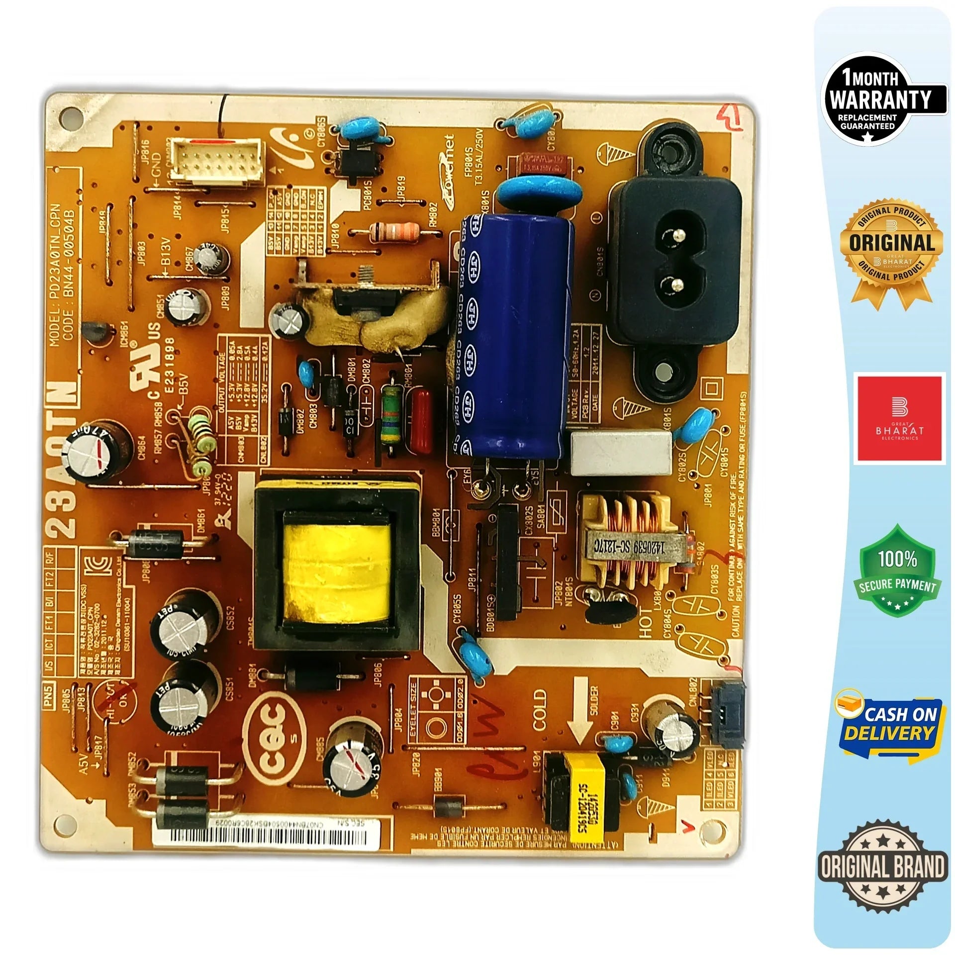 Samsung LT32B350AR Power Supply Board – Samsung 32 Inch LED TV SMPS Replacement - Great Bharat Electronics