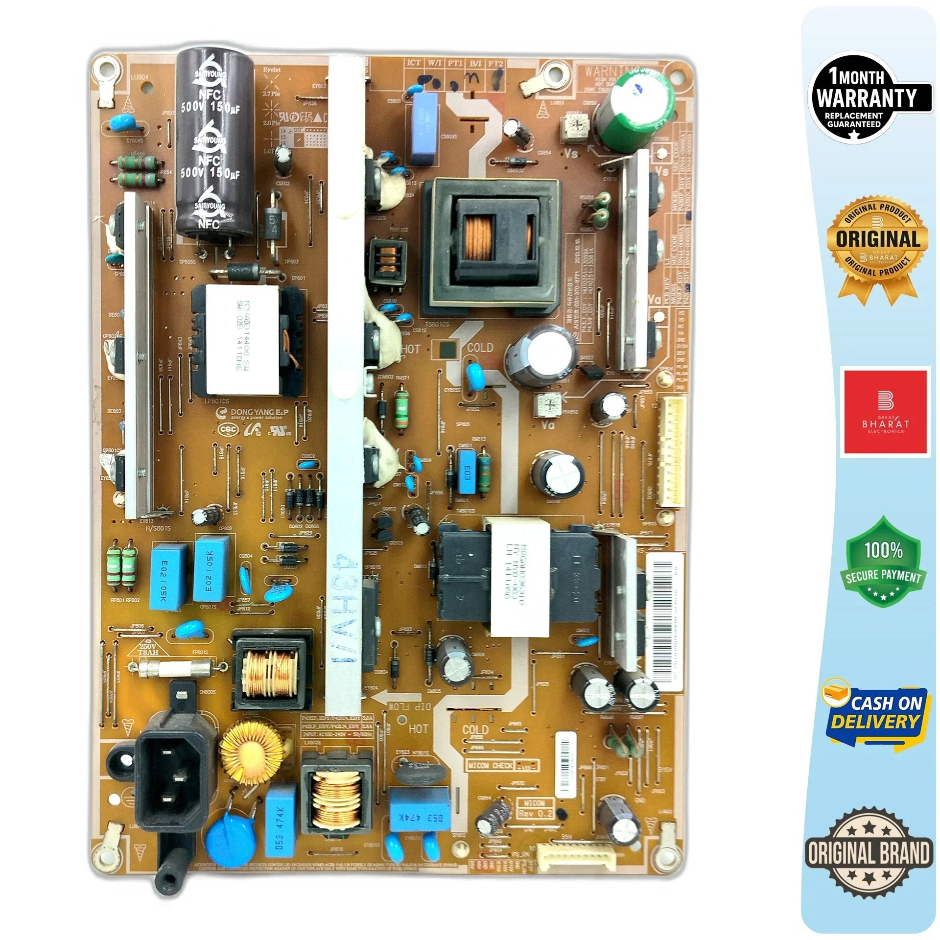 Samsung PA43H4100AR Power Supply Board – Samsung 43 Inch Plasma TV SMPS Replacement - Great Bharat Electronics