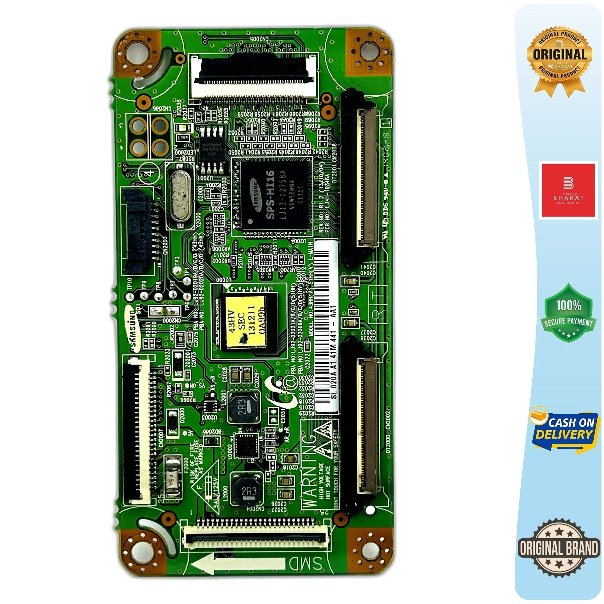 Samsung PA43H4100AR T-Con Board – Samsung 43 Inch Plasma TV Replacement Part - Great Bharat Electronics