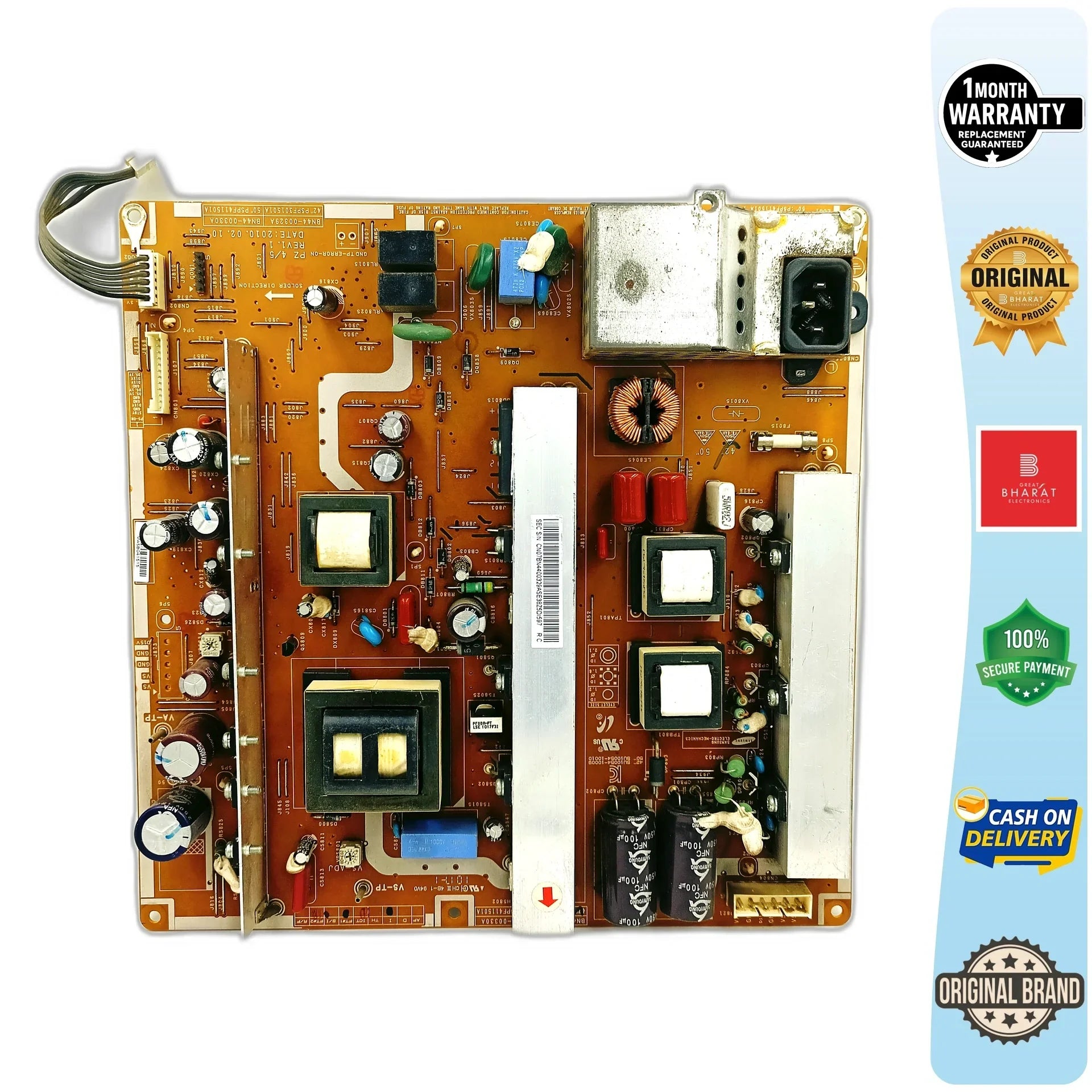 Samsung PS42C430A1LXL Power Supply Board – Samsung 42 Inch Plasma TV SMPS Replacement - Great Bharat Electronics