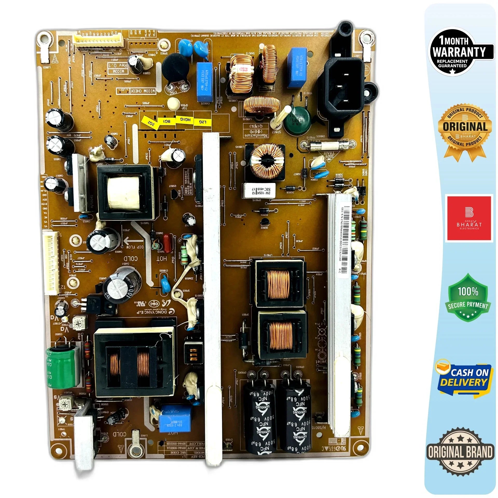 Samsung PS43E400U1R Power Supply Board – Samsung 43 Inch Plasma TV SMPS Replacement - Great Bharat Electronics
