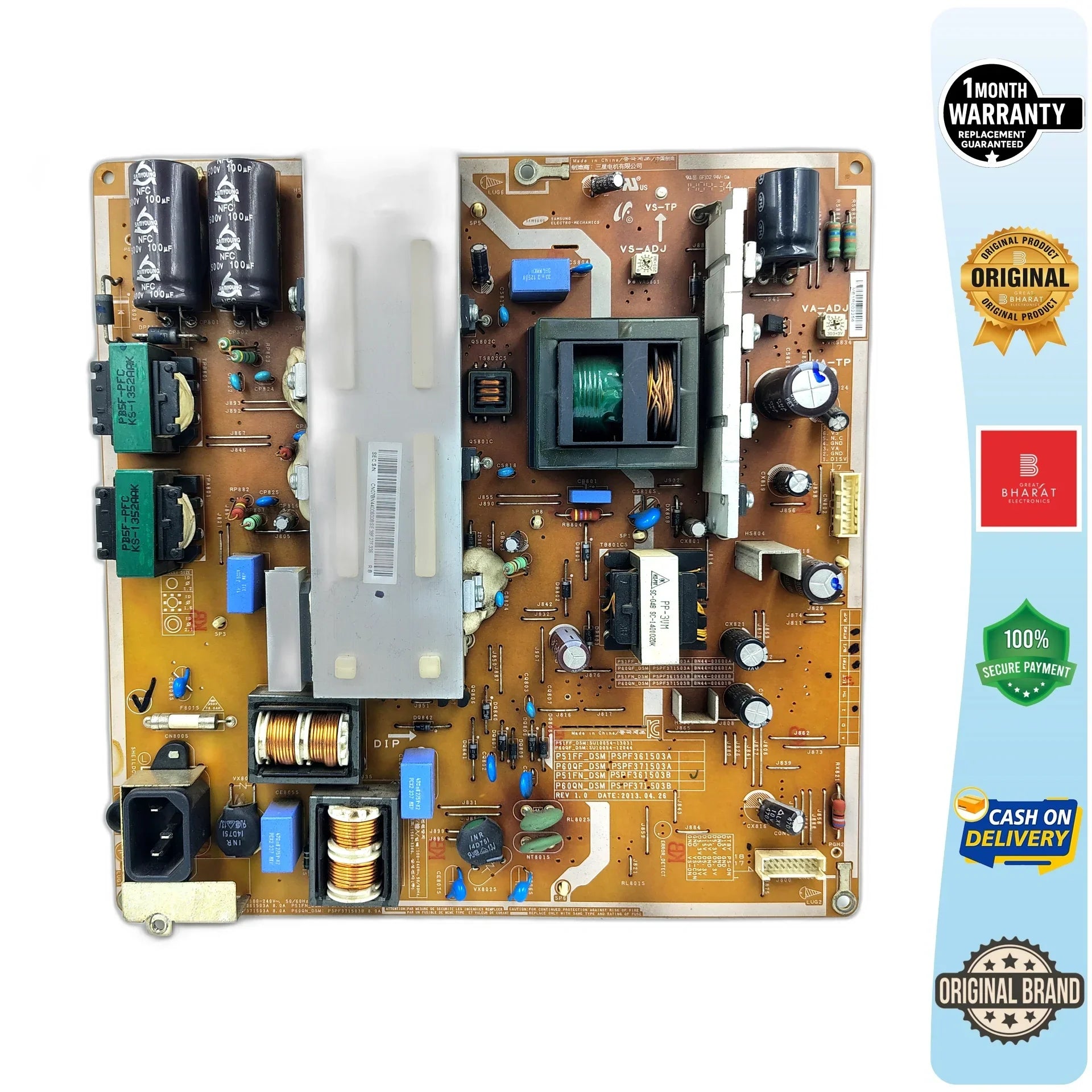 Samsung PS51F5500 Power Supply Board – Samsung 51 Inch Plasma TV SMPS Replacement - Great Bharat Electronics