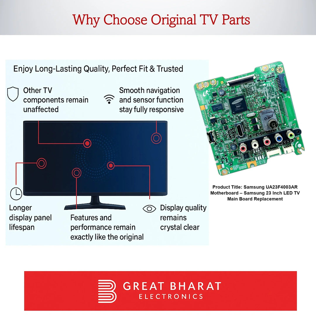Samsung UA23F4003AR Motherboard – Samsung 23 Inch LED TV Main Board Replacement - Great Bharat Electronics