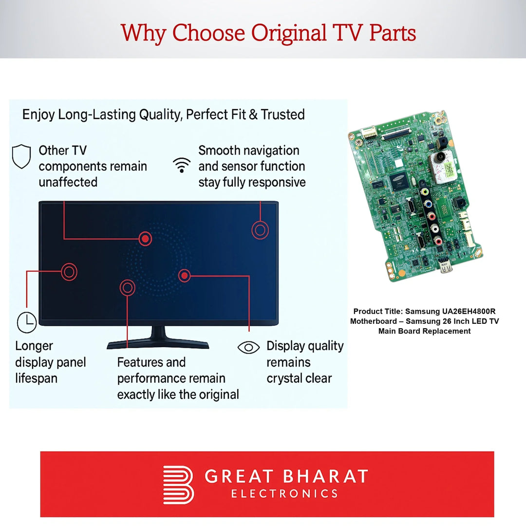 Samsung UA26EH4800R Motherboard – Samsung 26 Inch LED TV Main Board Replacement - Great Bharat Electronics