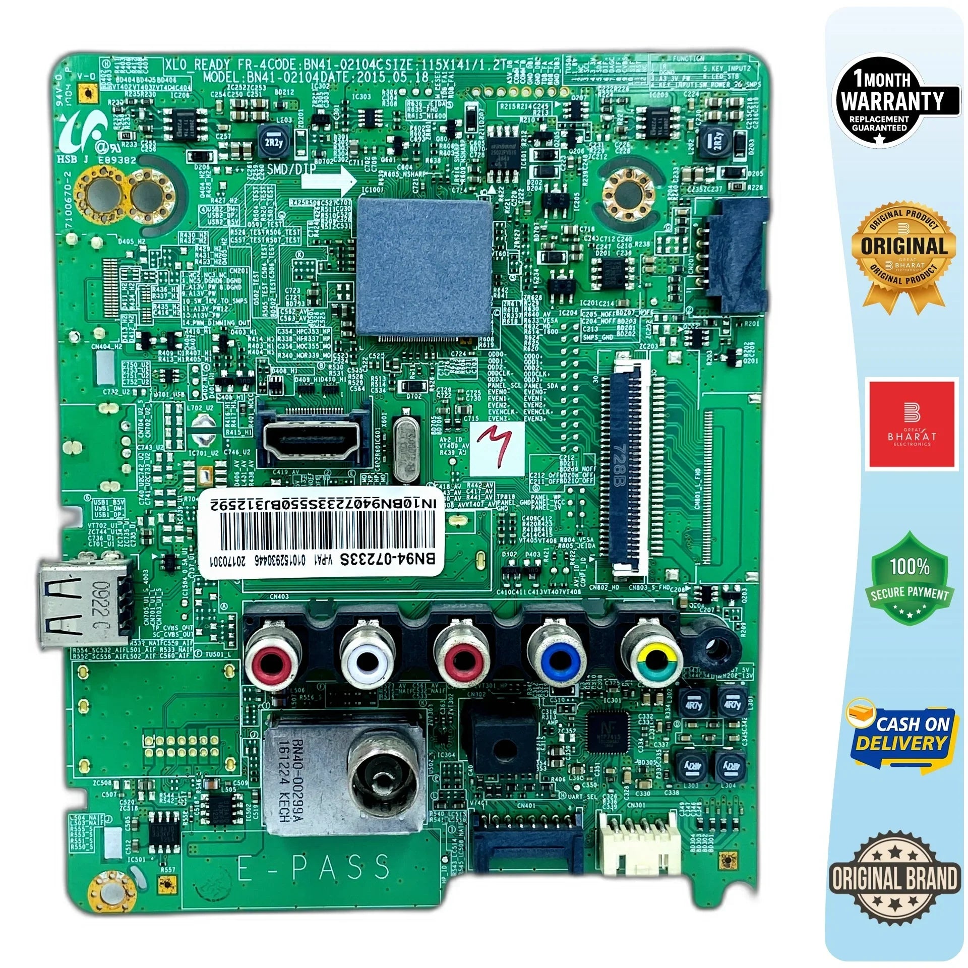 Samsung UA28J4100AR Motherboard – Samsung 28 Inch LED TV Main Board Replacement - Great Bharat Electronics