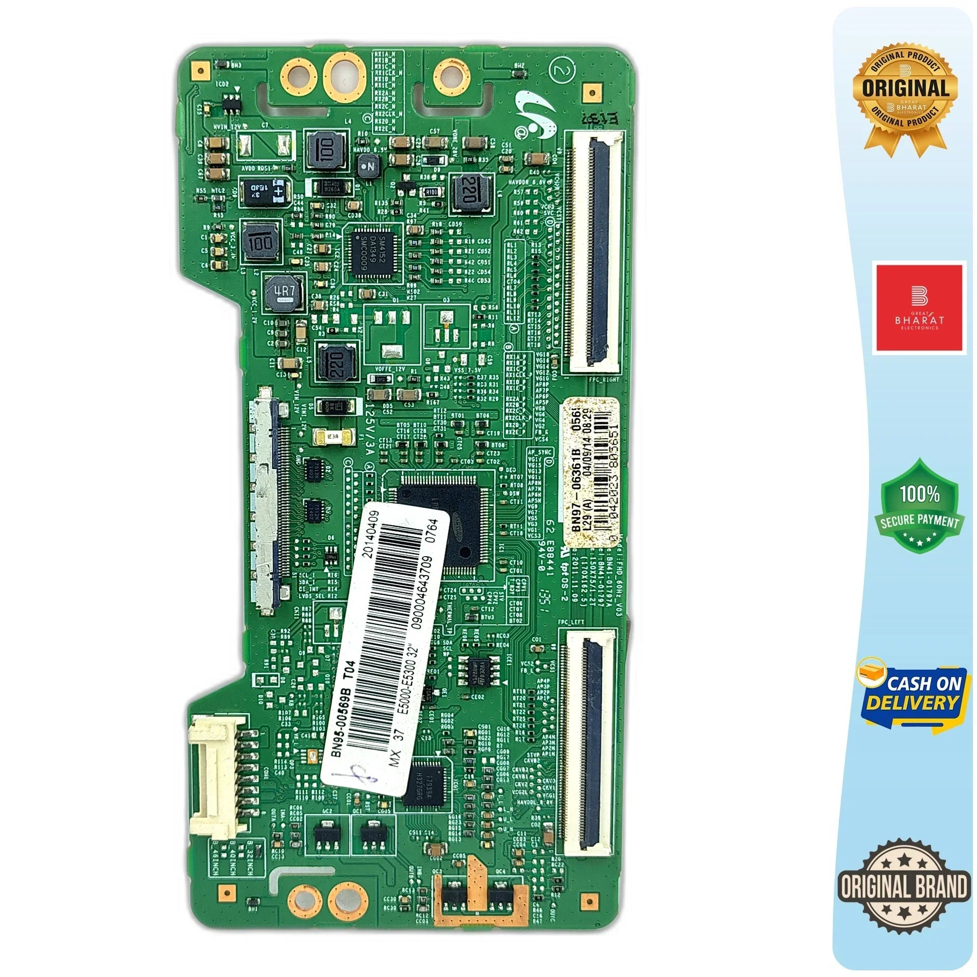 Samsung UA32EH5300 T-Con Board – Samsung 32 Inch LED TV Replacement Part - Great Bharat Electronics