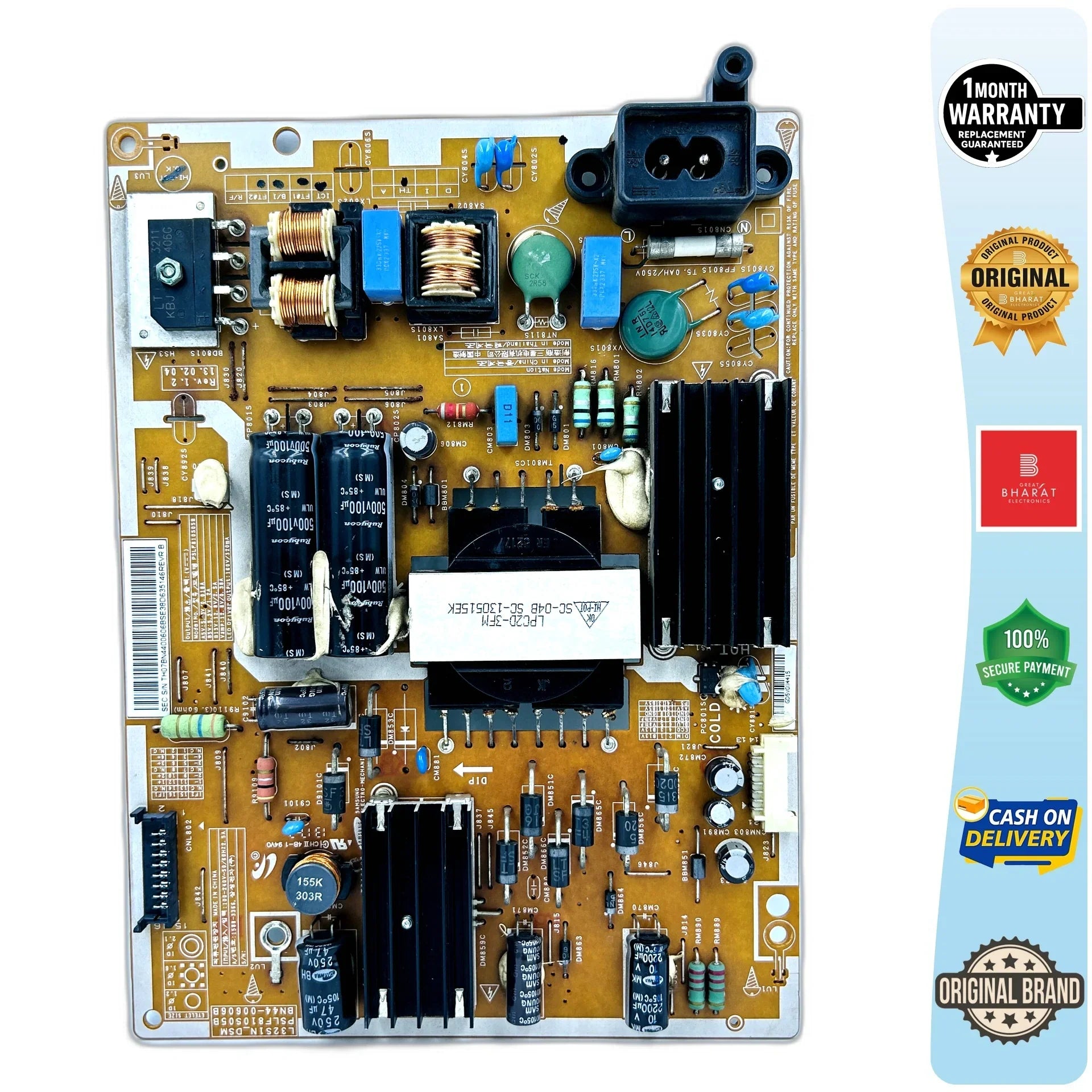 Samsung UA32F5500ARLXL Power Supply Board – Samsung 32 Inch LED TV SMPS Replacement - Great Bharat Electronics