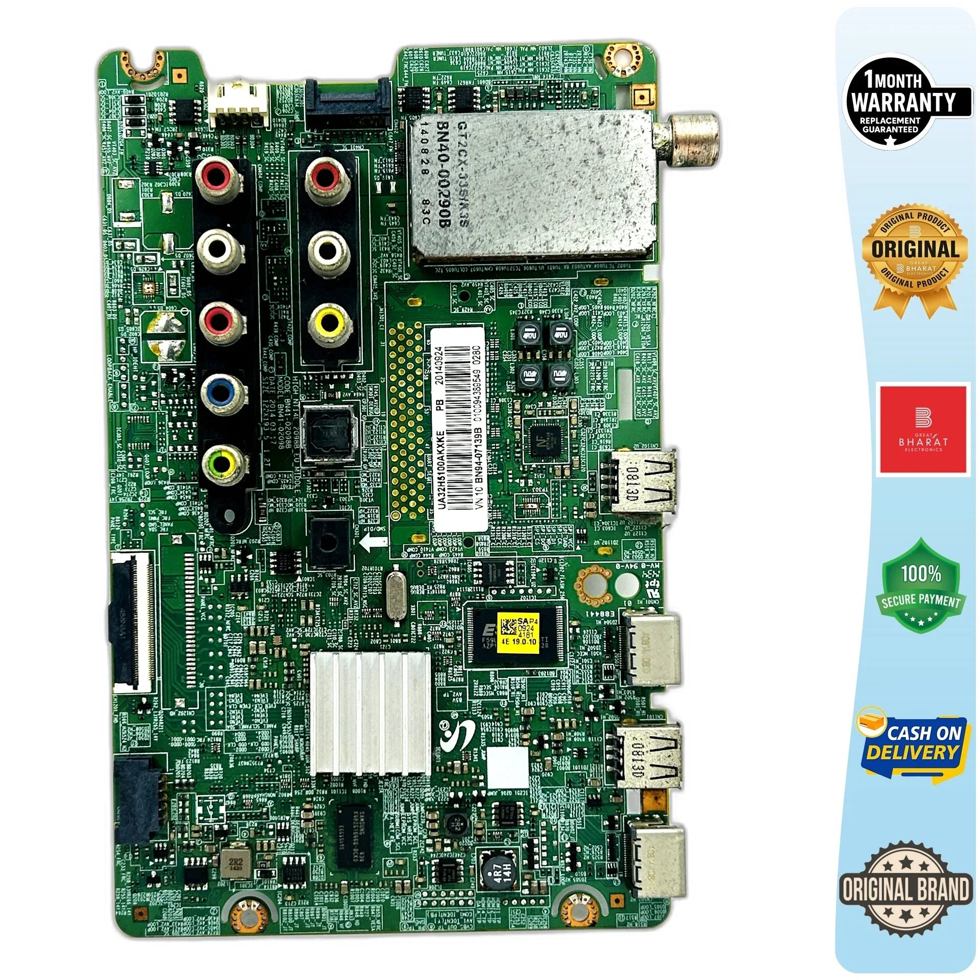 Samsung UA32H5100AK Motherboard – Samsung 32 Inch LED TV Main Board Replacement - Great Bharat Electronics