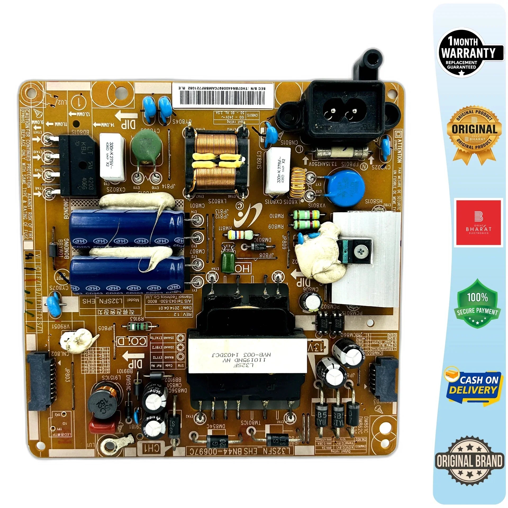 Samsung UA32H5100AK Power Supply Board – Samsung 32 Inch LED TV SMPS Replacement - Great Bharat Electronics