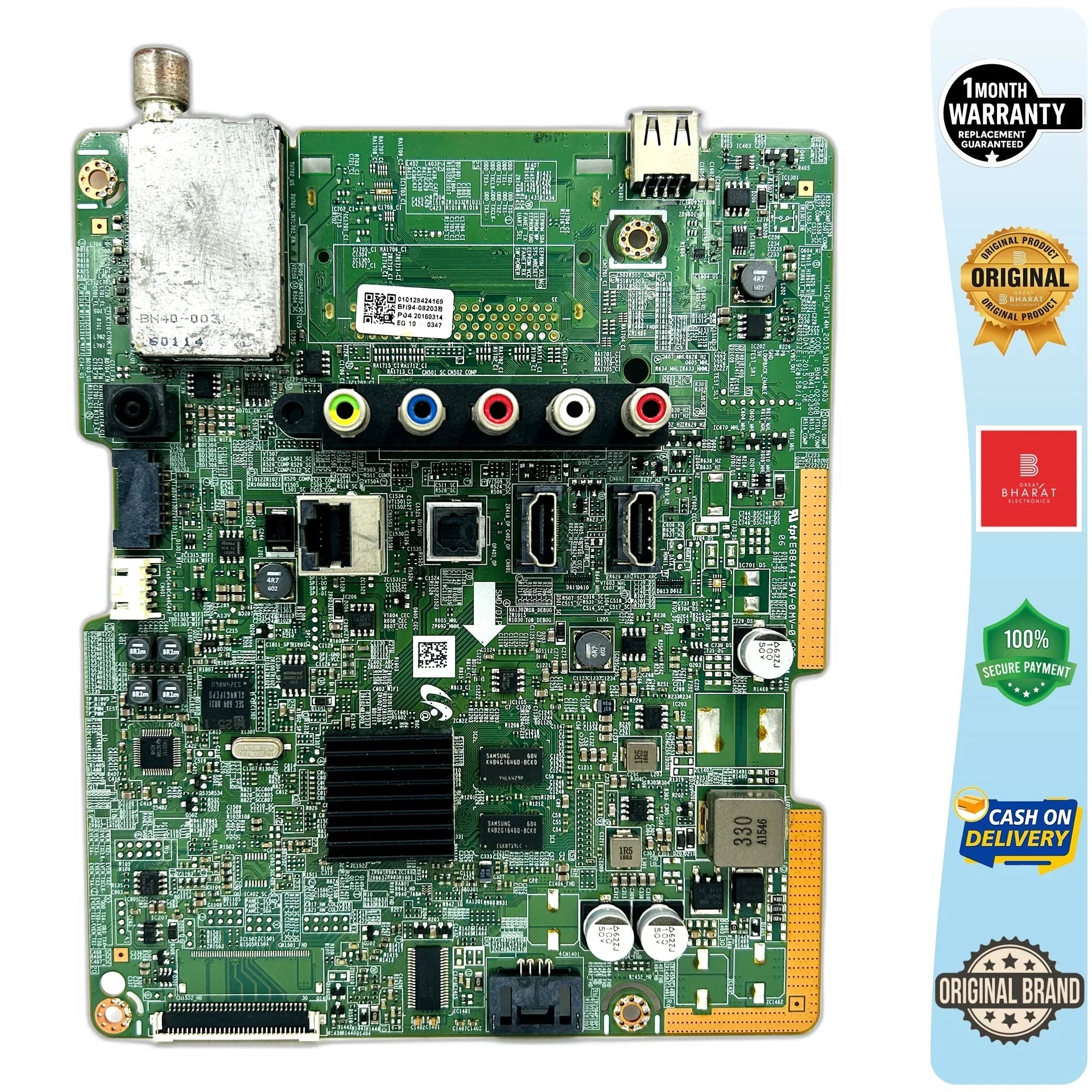 Samsung UA32J4303AK Motherboard – Samsung 32 Inch LED TV Main Board Replacement - Great Bharat Electronics