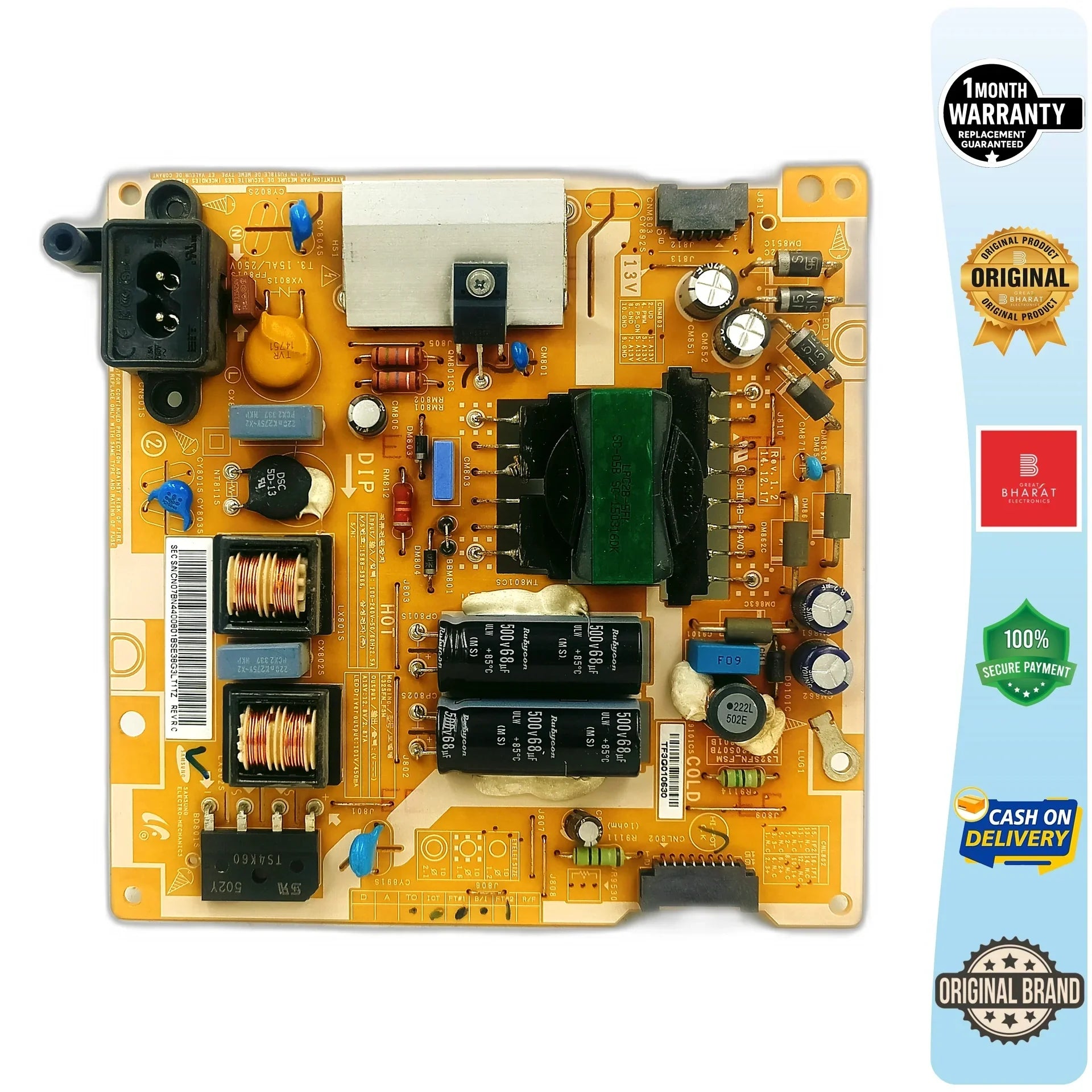 Samsung UA32J5300AR Power Supply Board – Samsung 32 Inch LED TV SMPS Replacement - Great Bharat Electronics