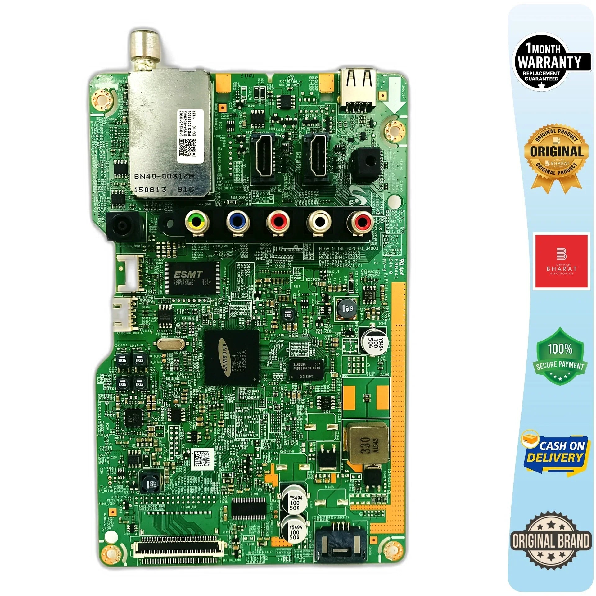 Samsung UA32K4003AJ Motherboard – Samsung 32 Inch LED TV Main Board Replacement - Great Bharat Electronics