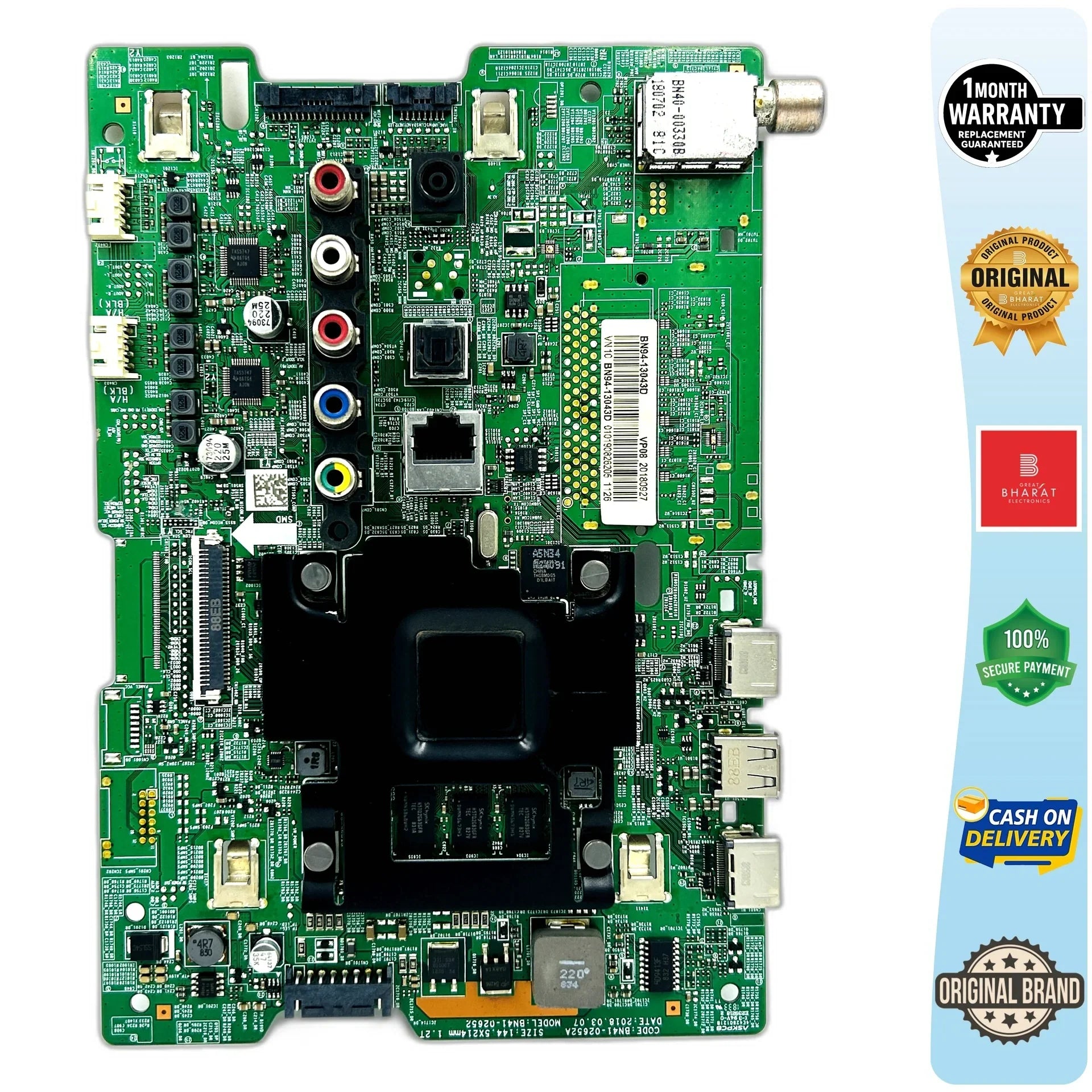 Samsung UA32N4300AK Motherboard – Samsung 32 Inch LED TV Main Board Replacement - Great Bharat Electronics