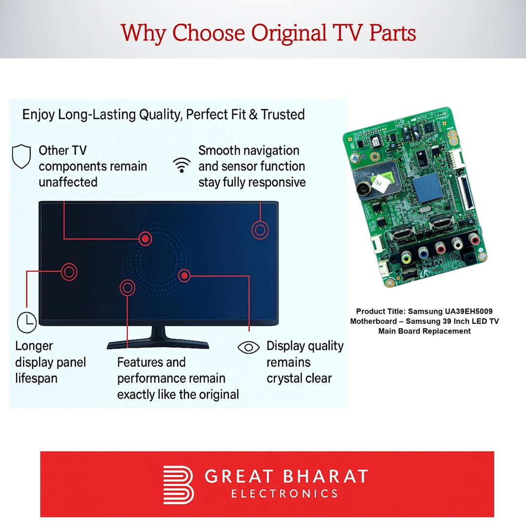 Samsung UA39EH5009 Motherboard – Samsung 39 Inch LED TV Main Board Replacement - Great Bharat Electronics