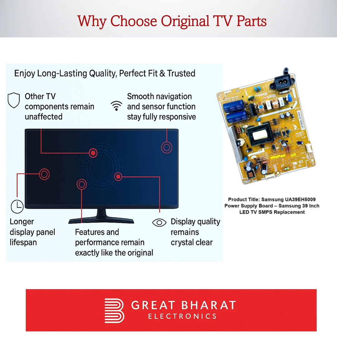 Samsung UA39EH5009 Power Supply Board – Samsung 39 Inch LED TV SMPS Replacement - Great Bharat Electronics