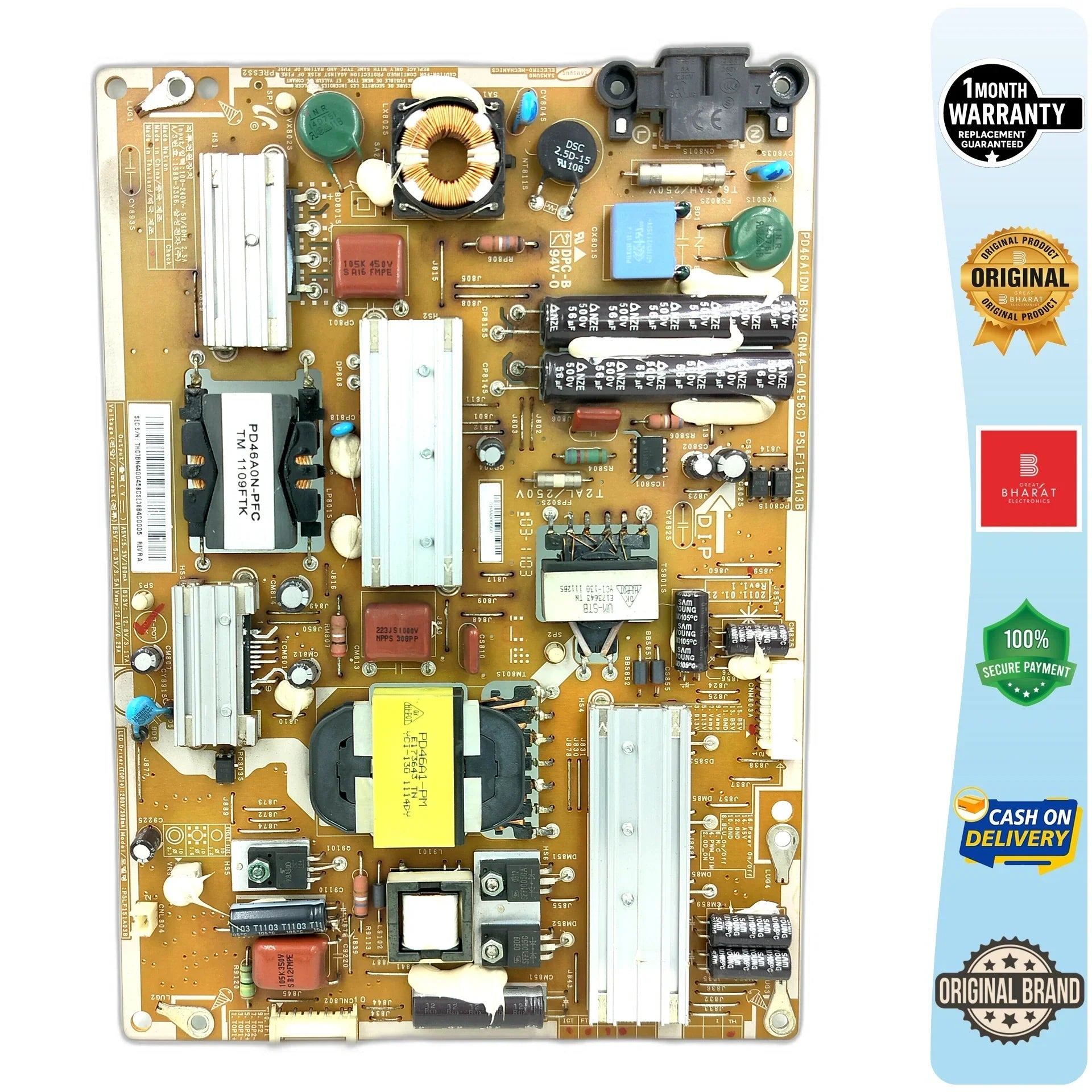 Samsung UA40D6000SNXZN Power Supply Board – Samsung 40 Inch LED TV SMPS Replacement - Great Bharat Electronics